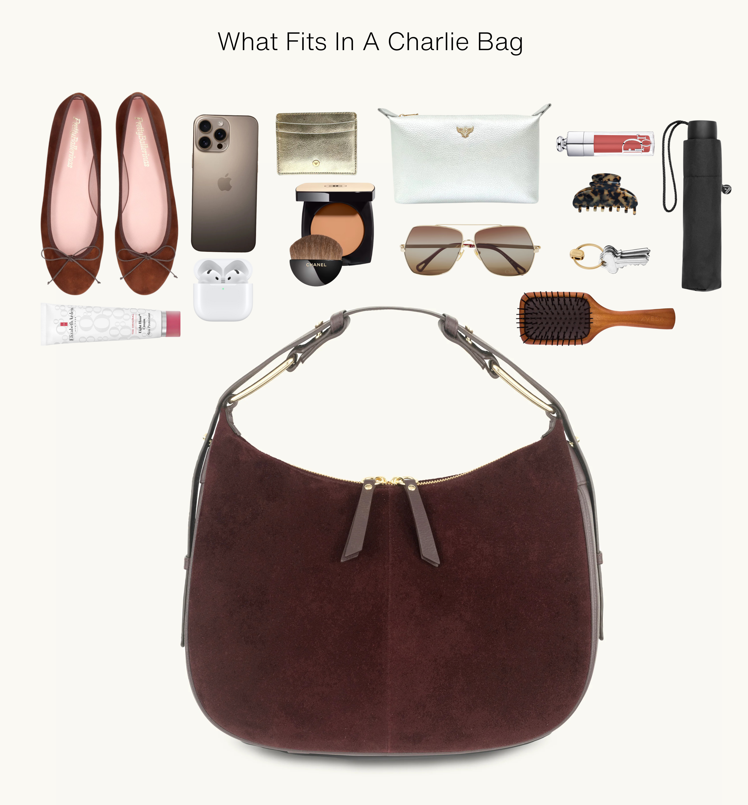 The Charlie Navy Suede Bag