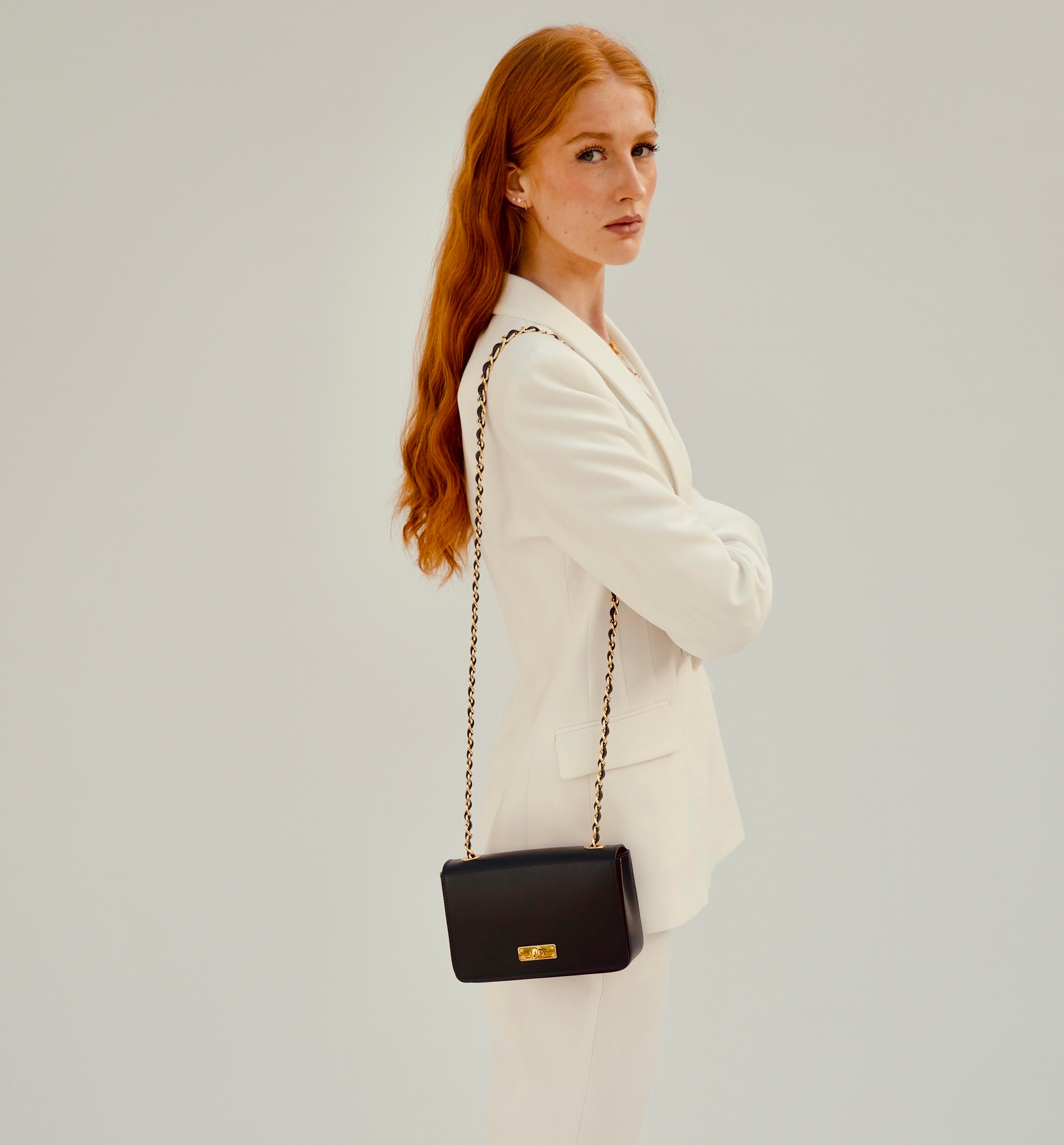 The Grace Black Leather Bag