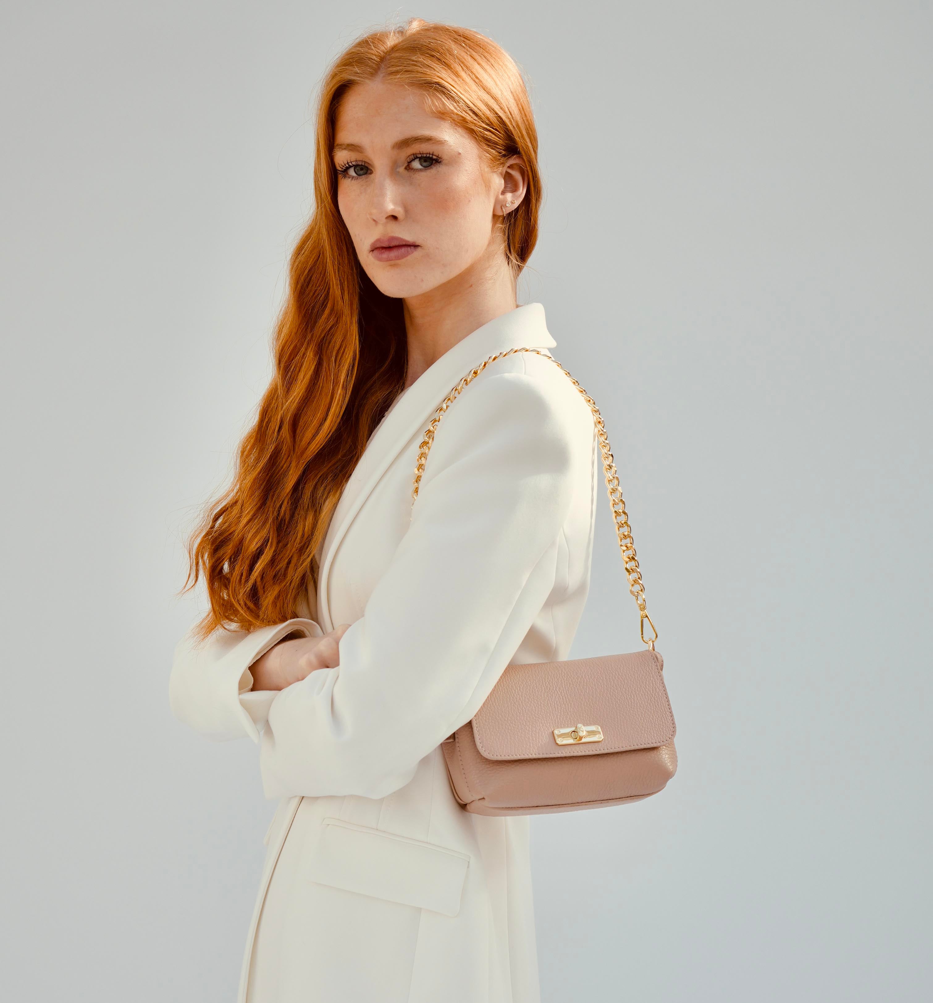 The Maisie Blush Leather Bag