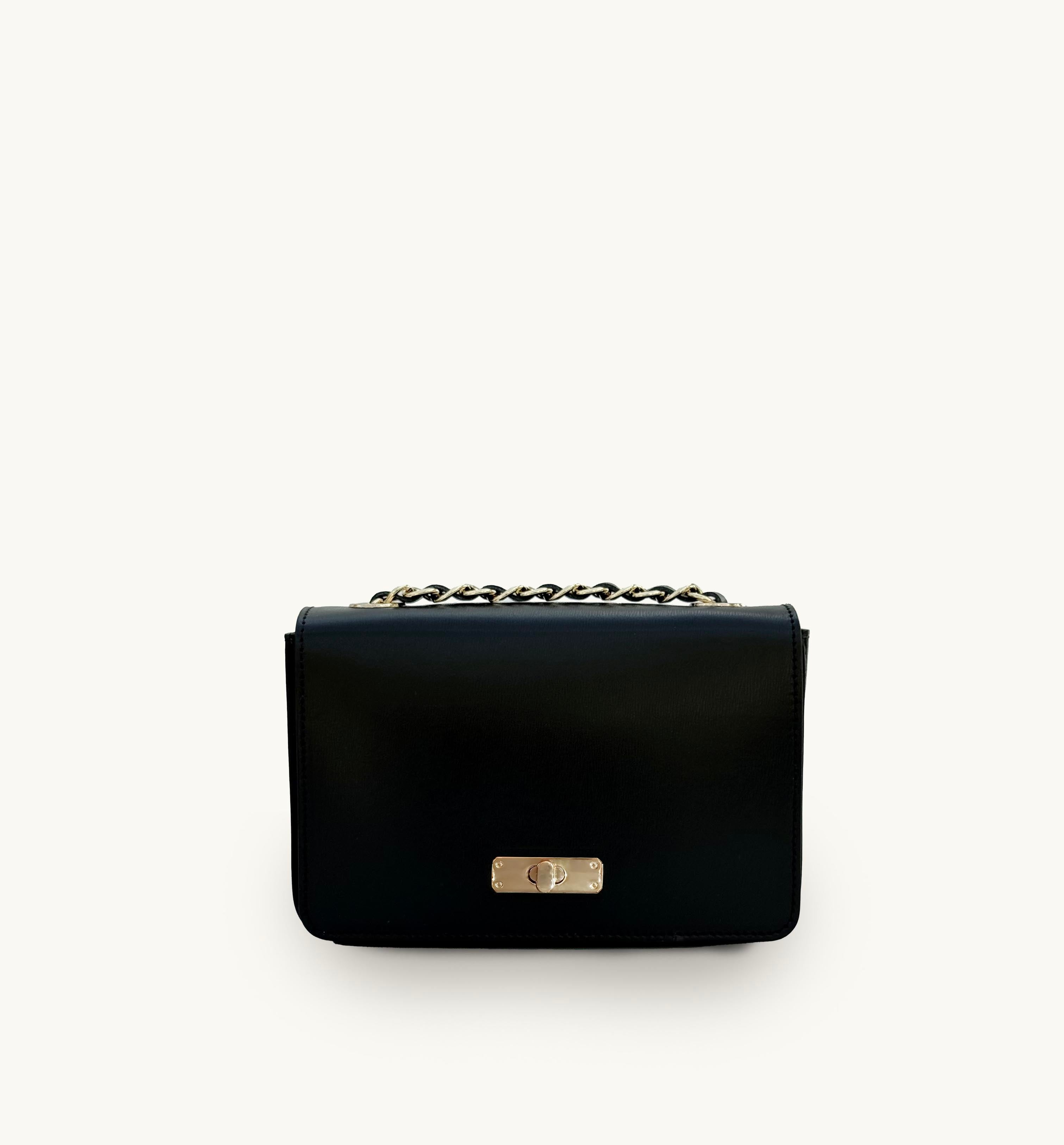 The Grace Black Leather Bag