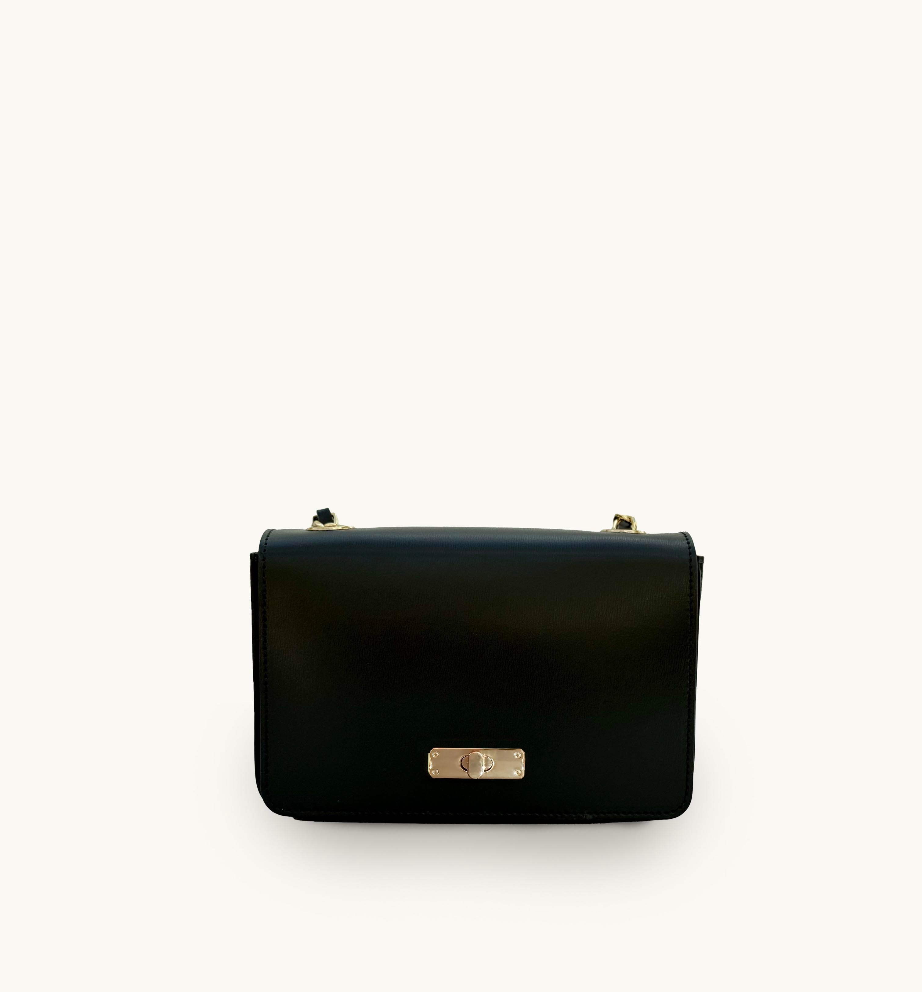 The Grace Black Leather Bag