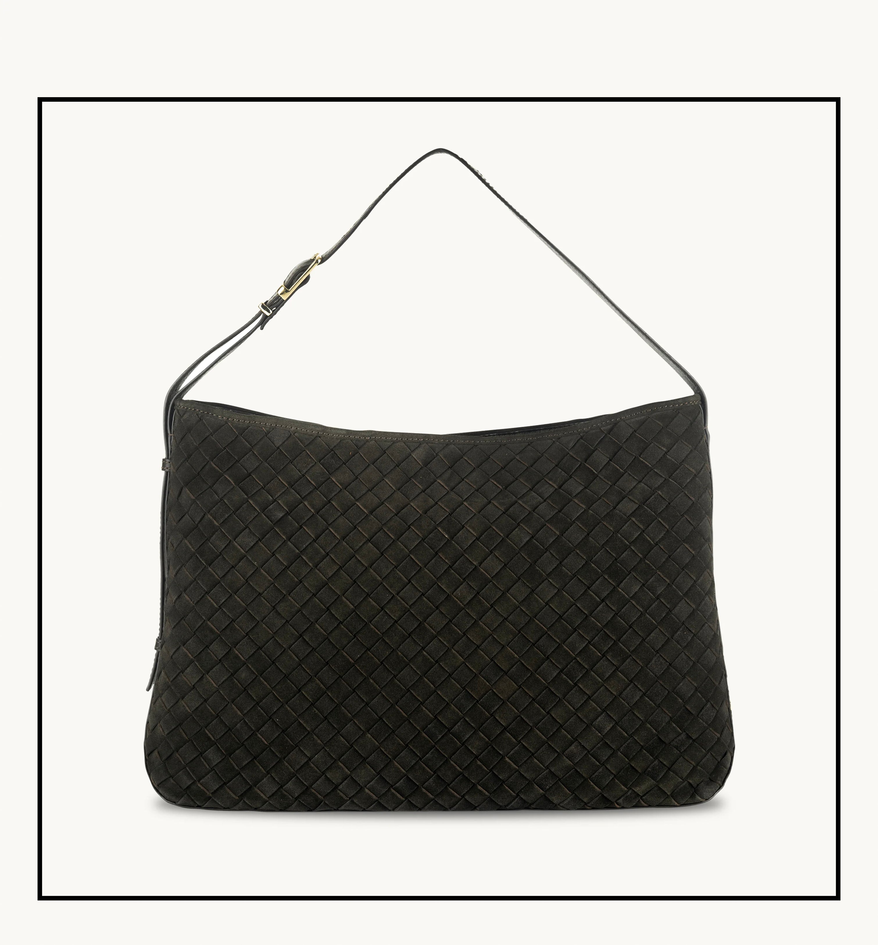 The Holly Chocolate Suede Bag