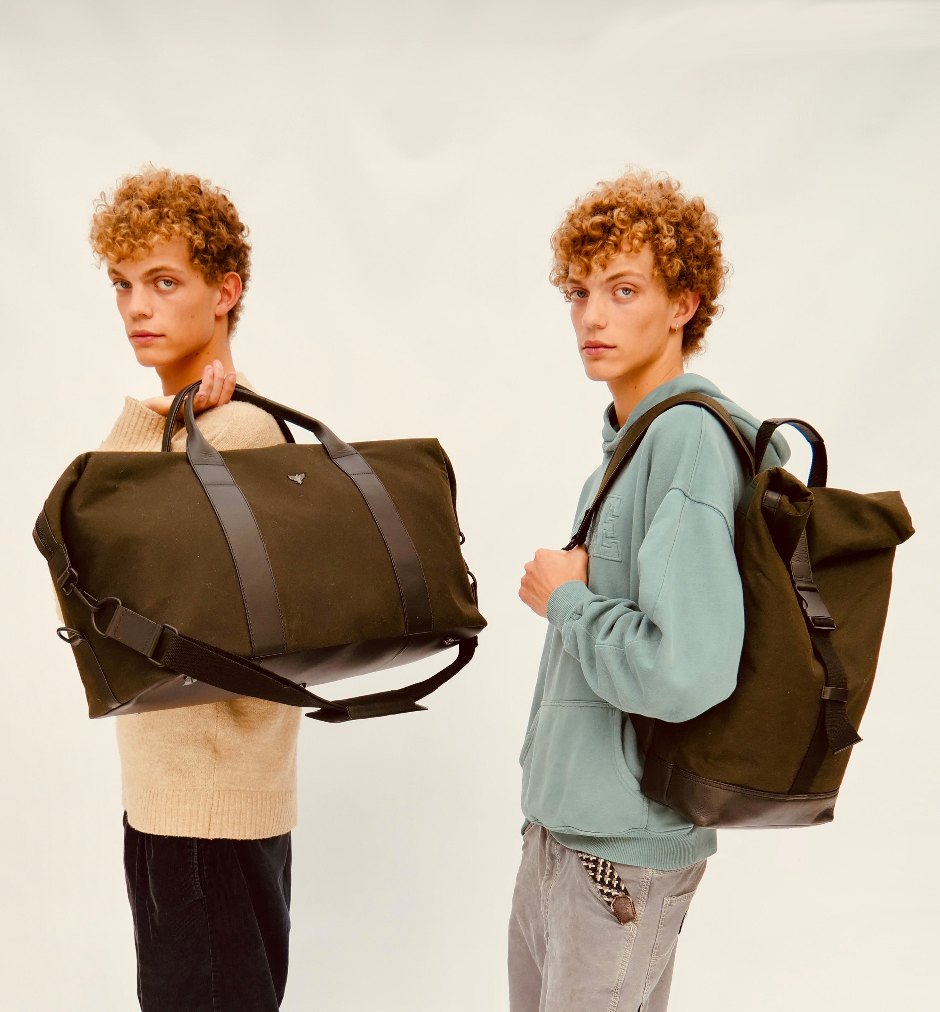 The Cavendish Waxed Canvas & Leather Backpack
