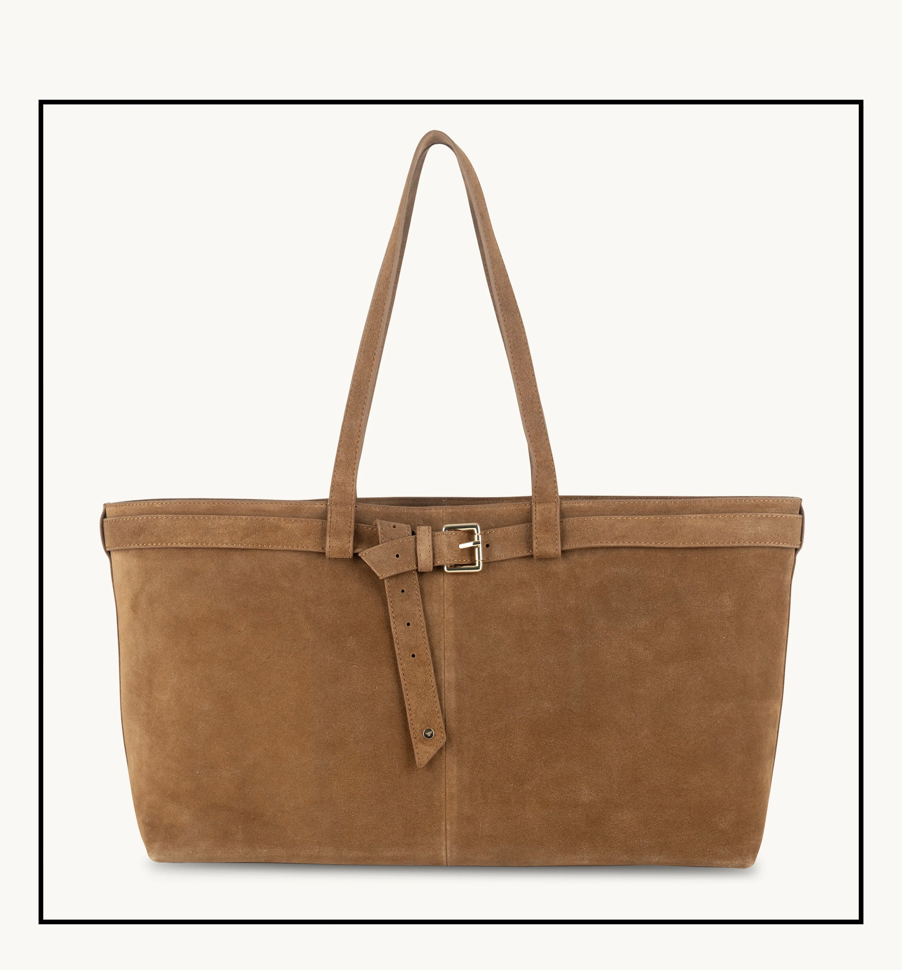 The Esme Tan Suede Bag