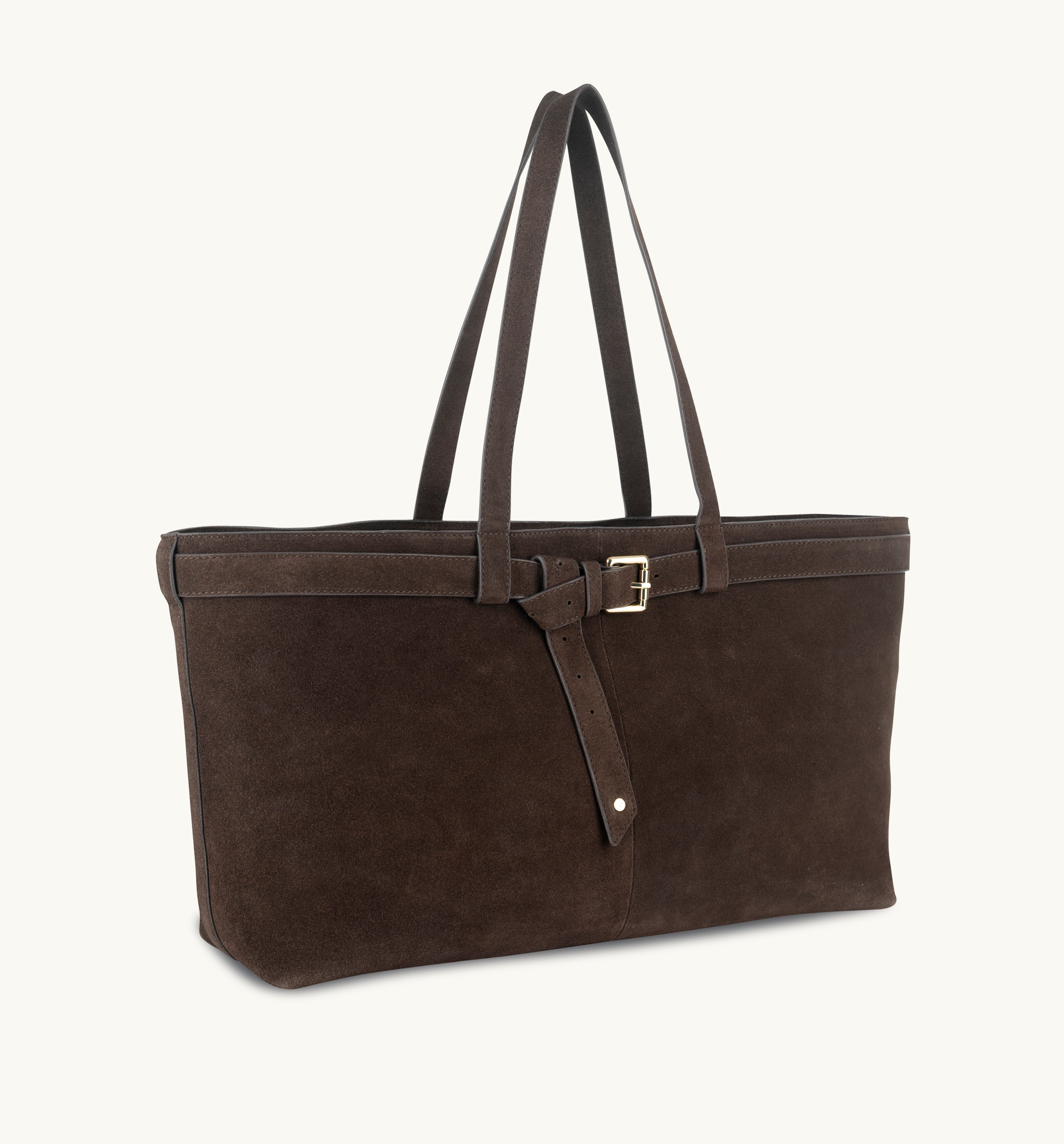 The Esme Chocolate Suede Bag