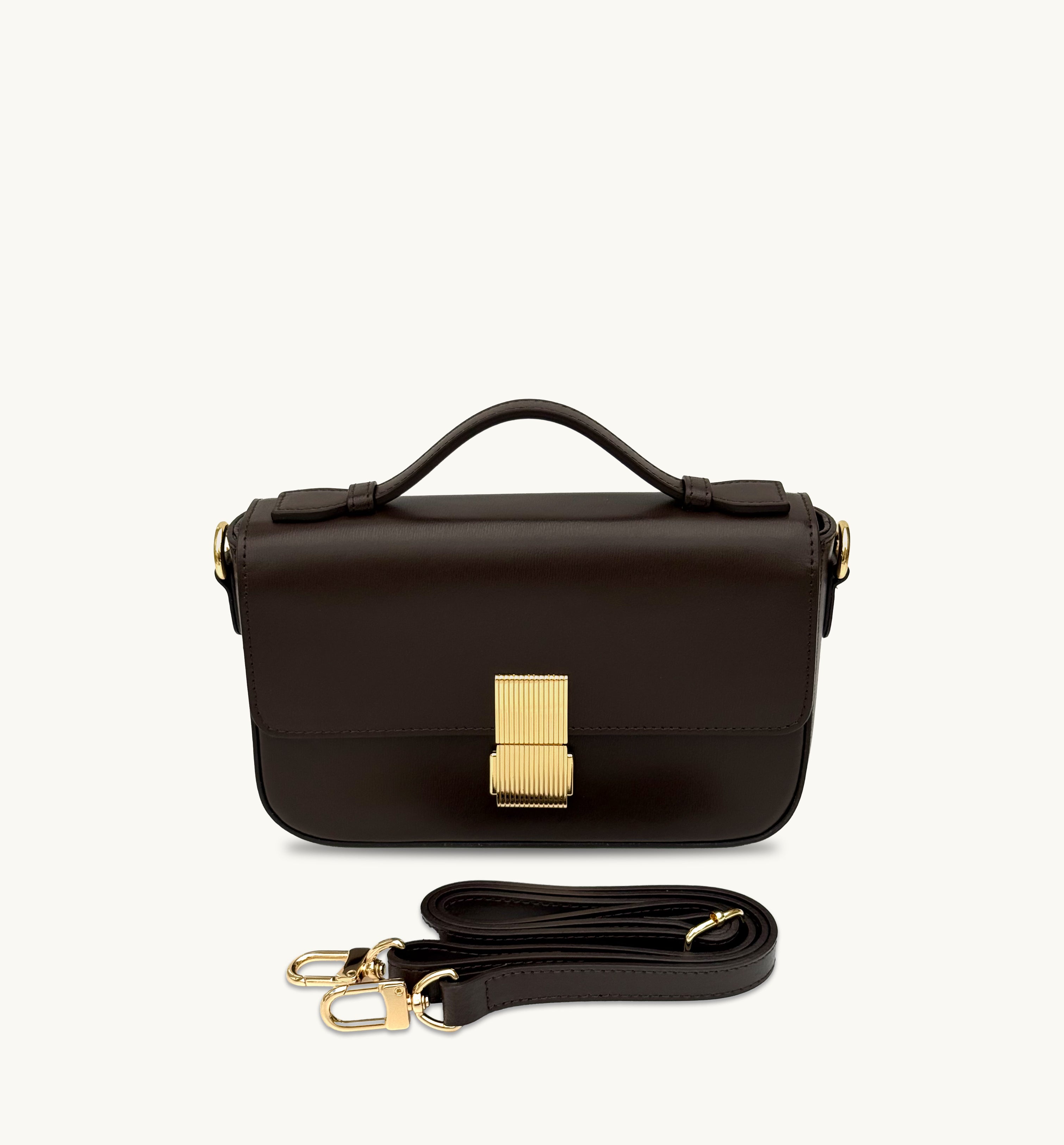 The Flora Chocolate Leather Bag