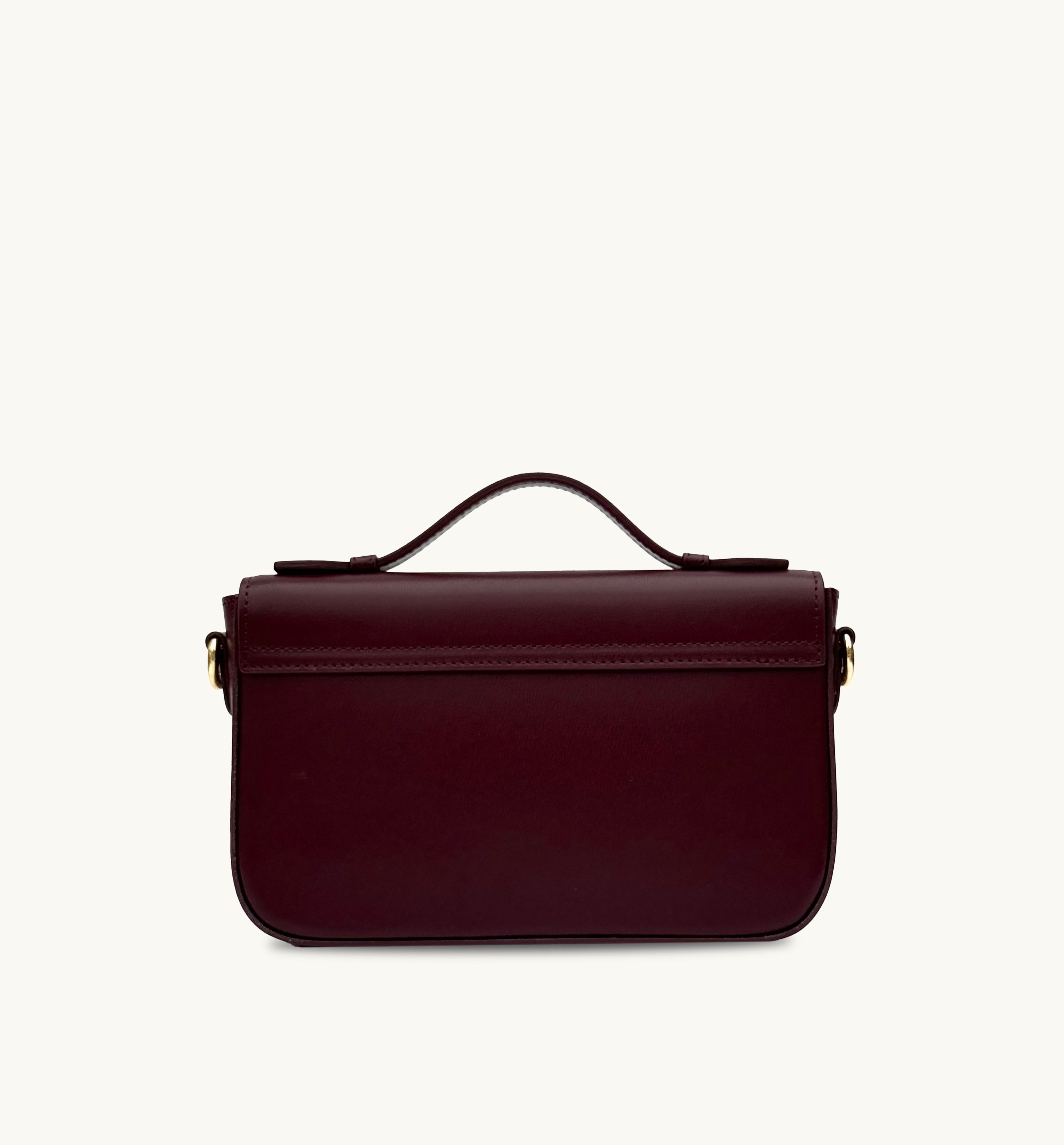 The Flora Burgundy Leather Bag