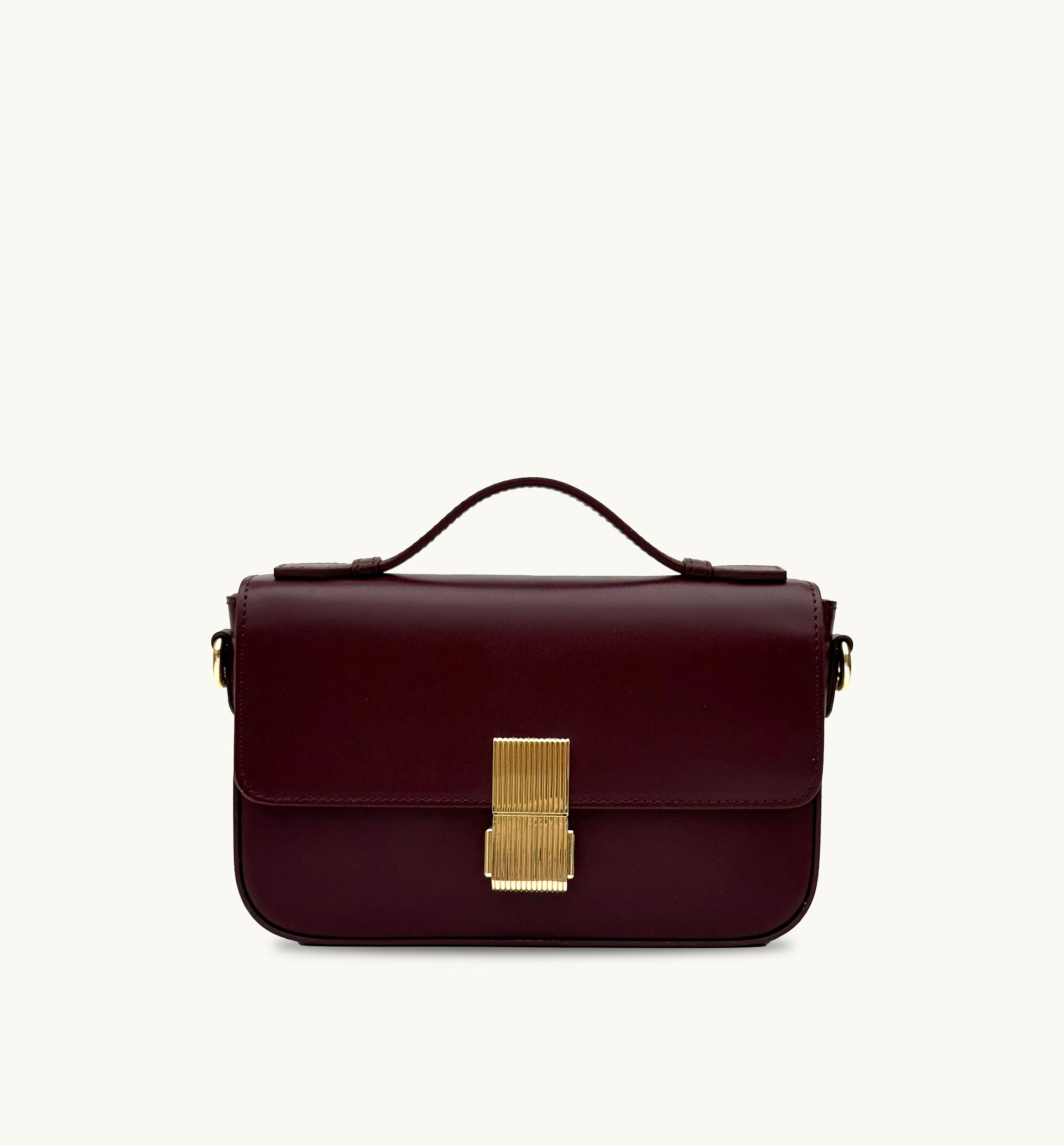 The Flora Burgundy Leather Bag