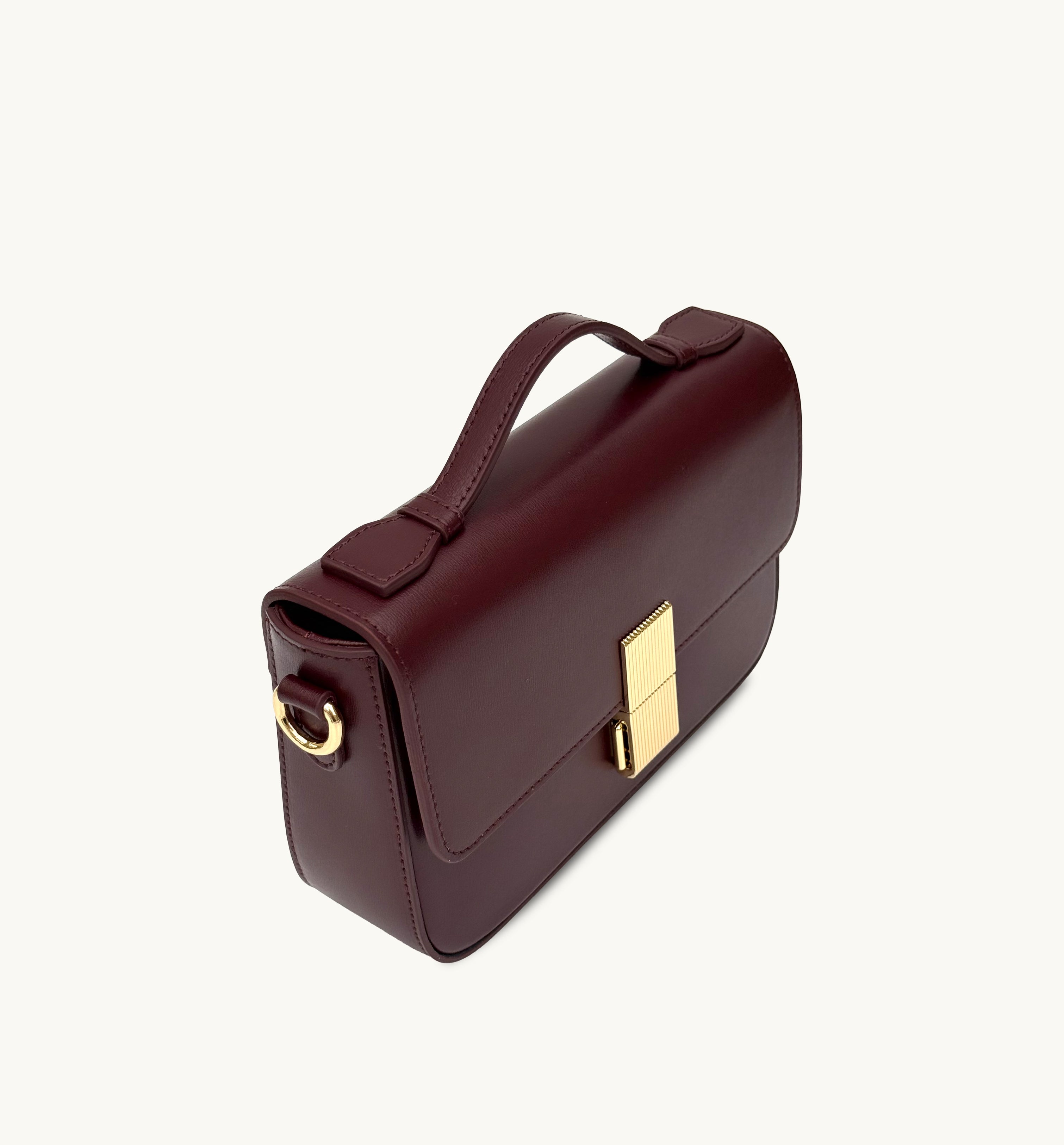 The Flora Burgundy Leather Bag