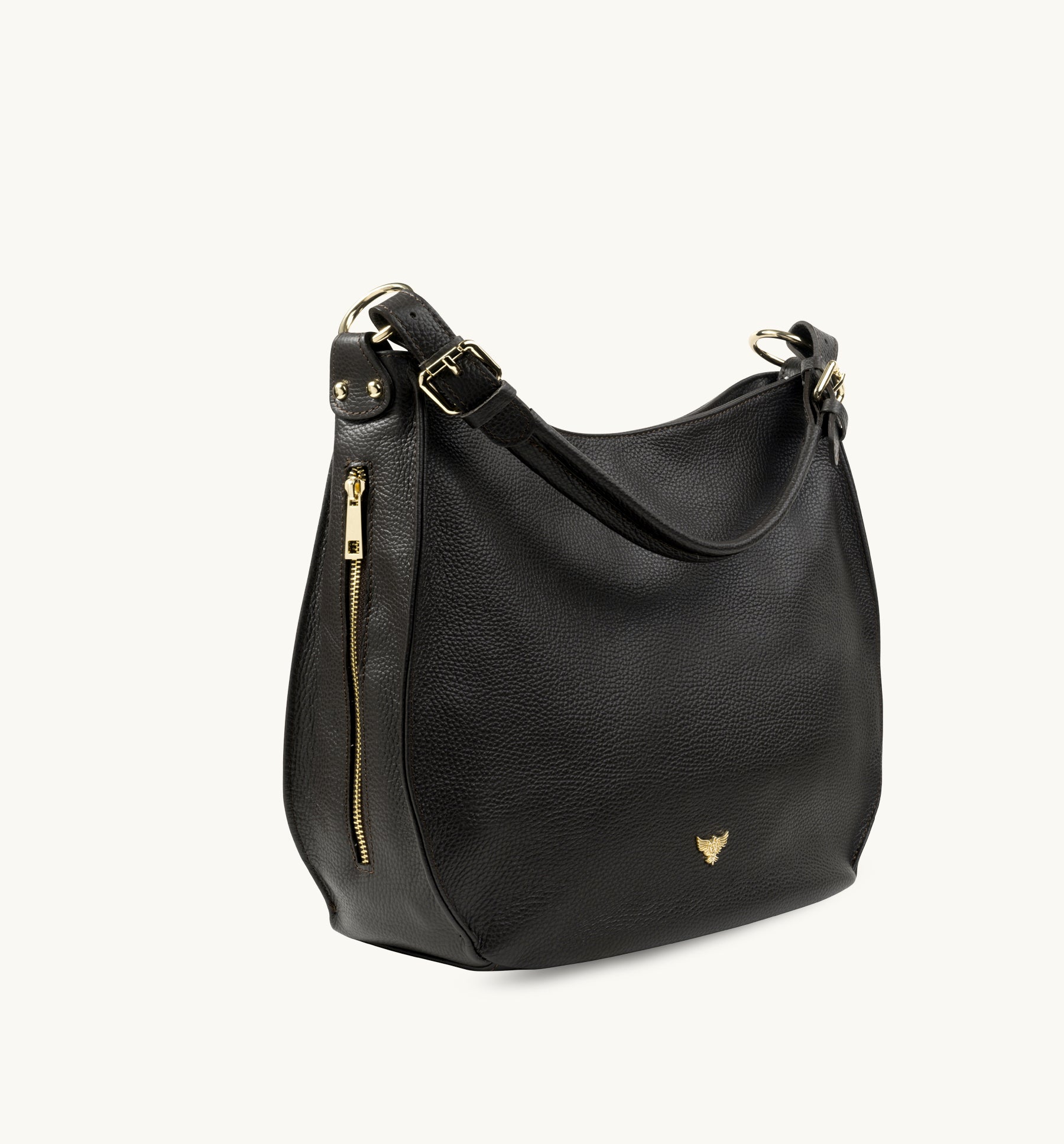 The Harriet Black Leather Bag