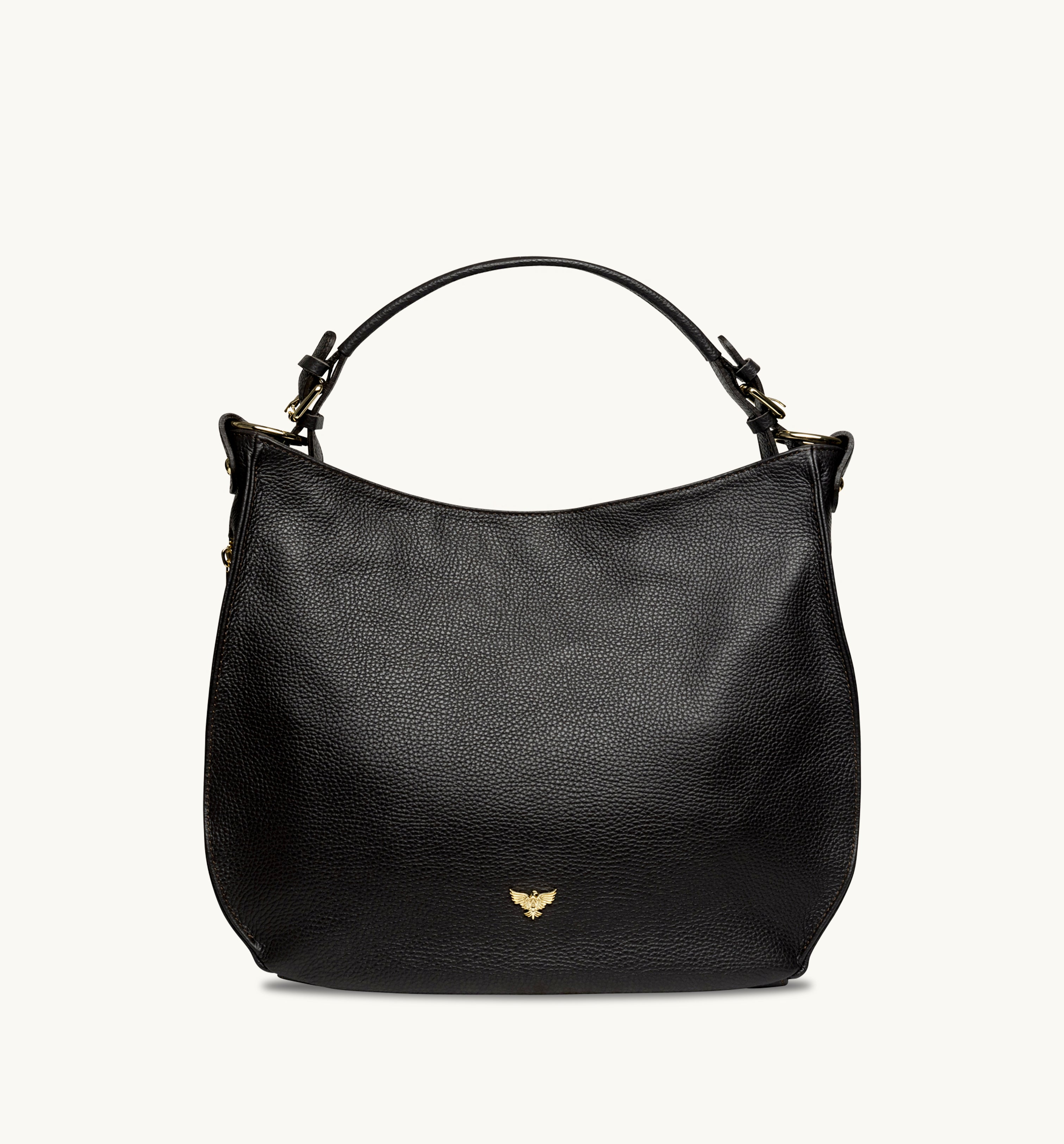 The Harriet Black Leather Bag