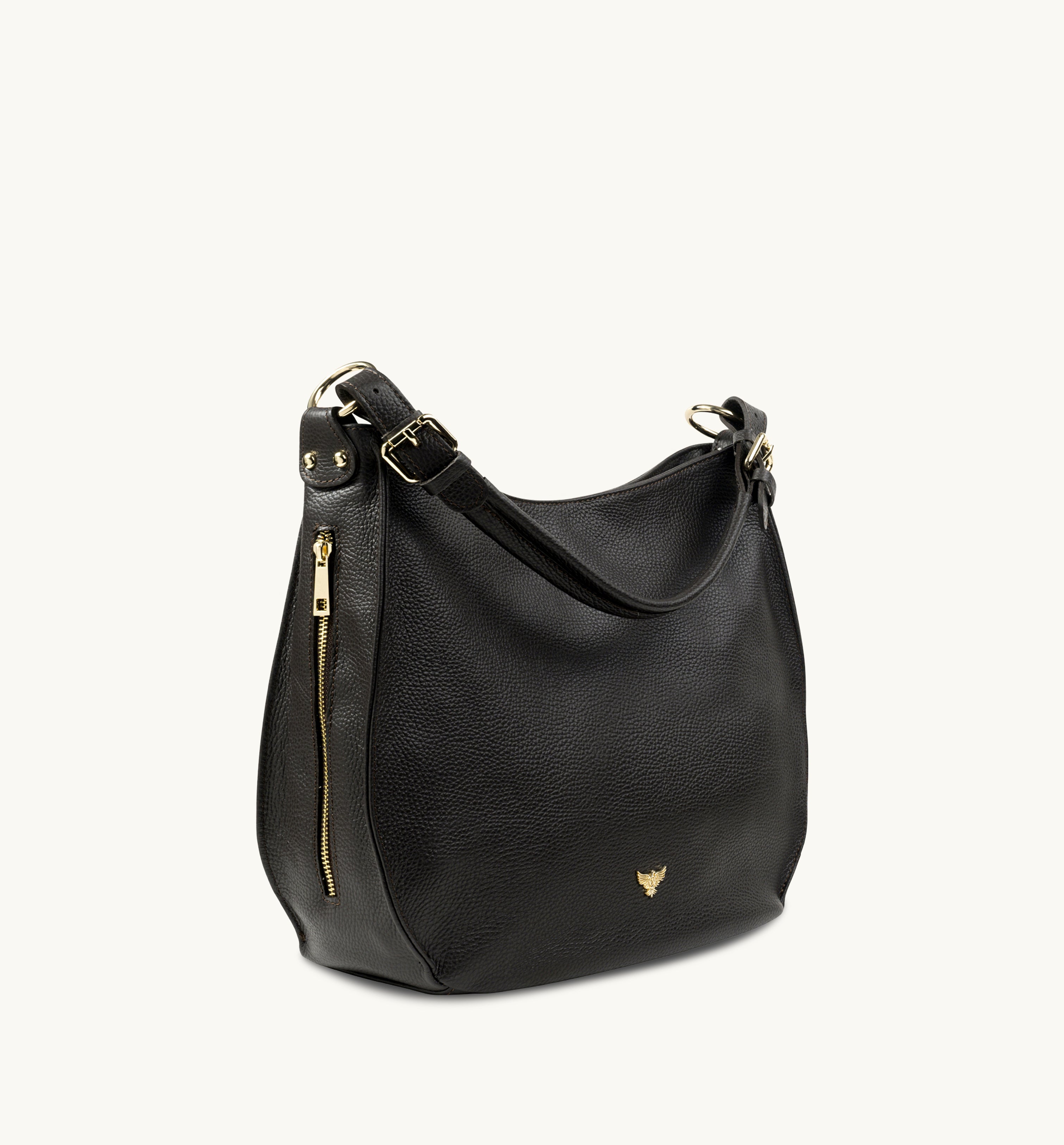 The Harriet Black Leather Bag