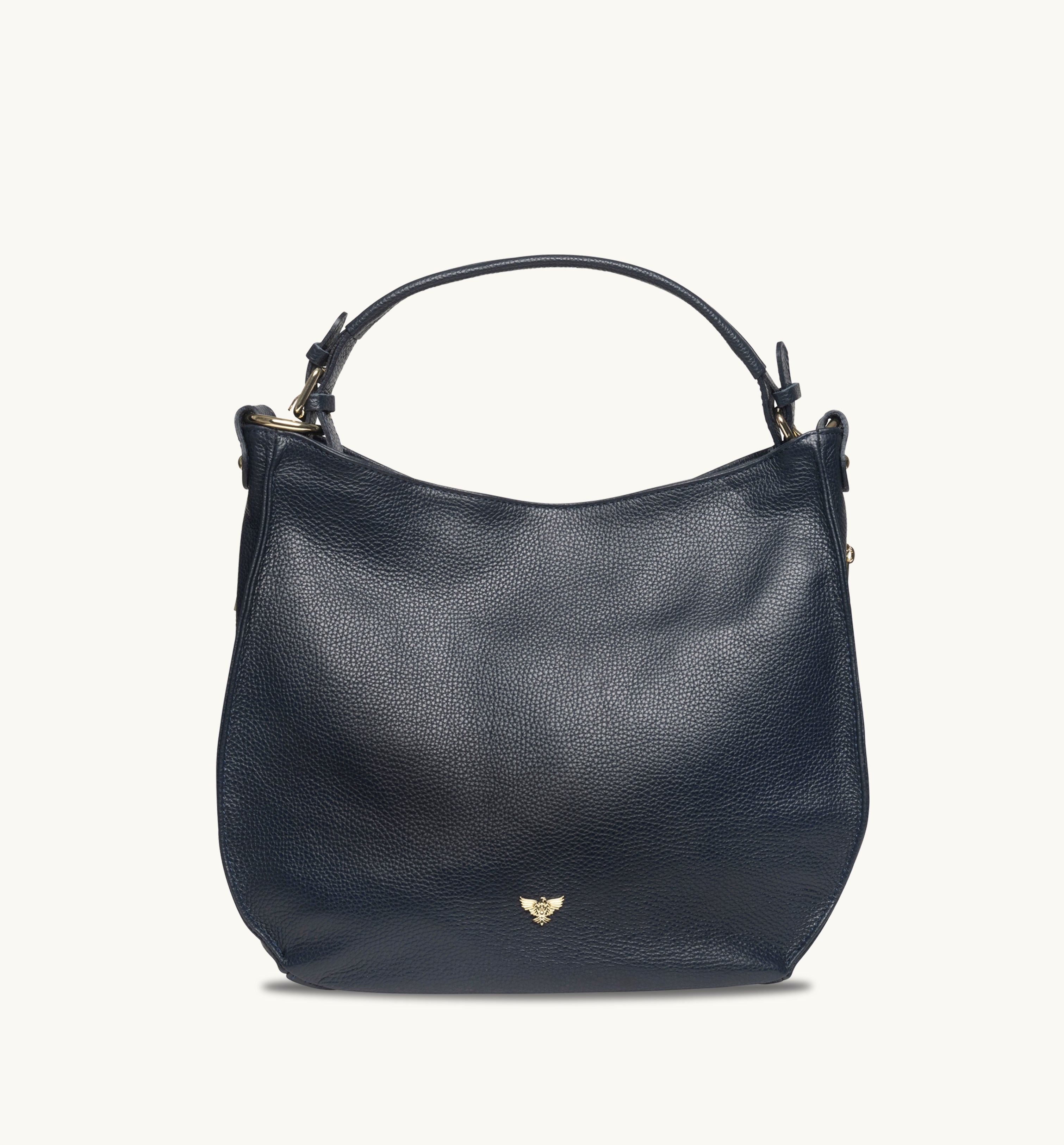 The Harriet Navy Leather Bag