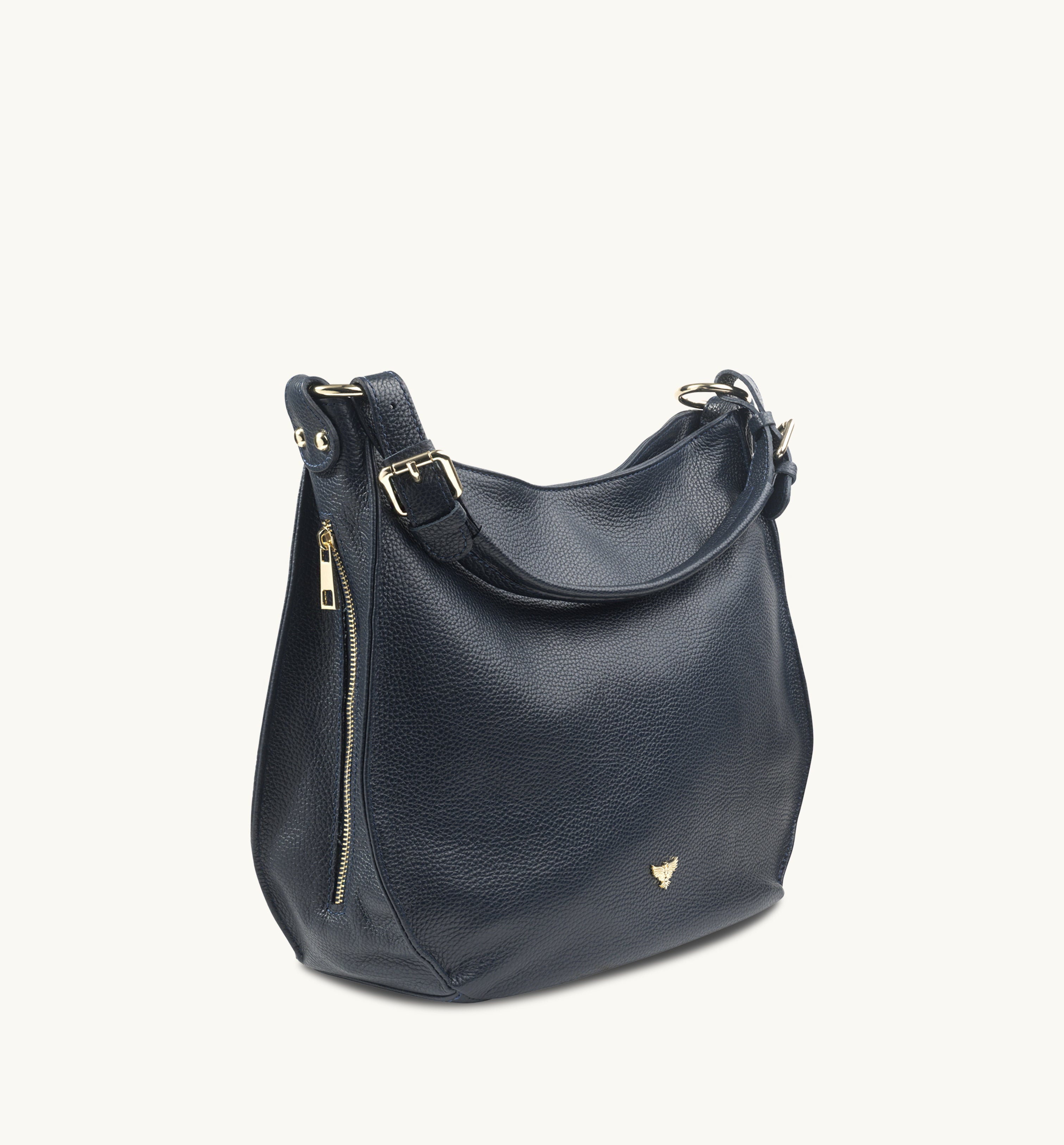 The Harriet Navy Leather Bag