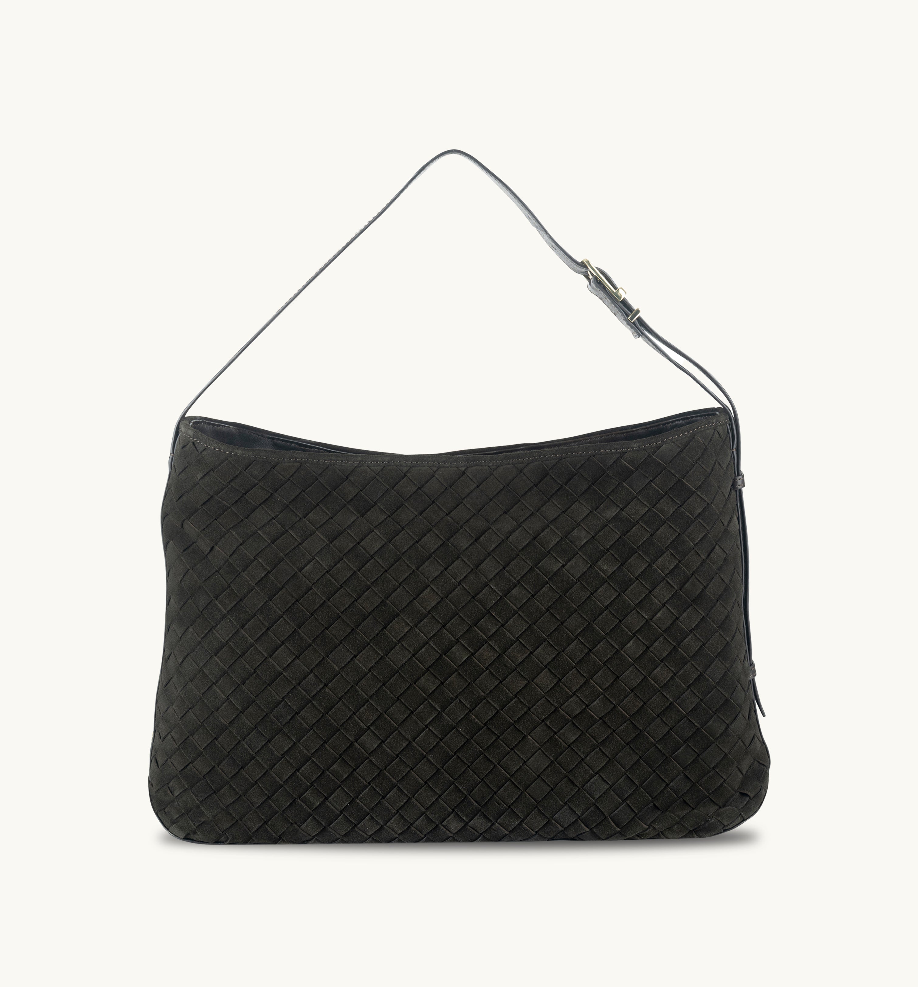 The Holly Chocolate Suede Bag