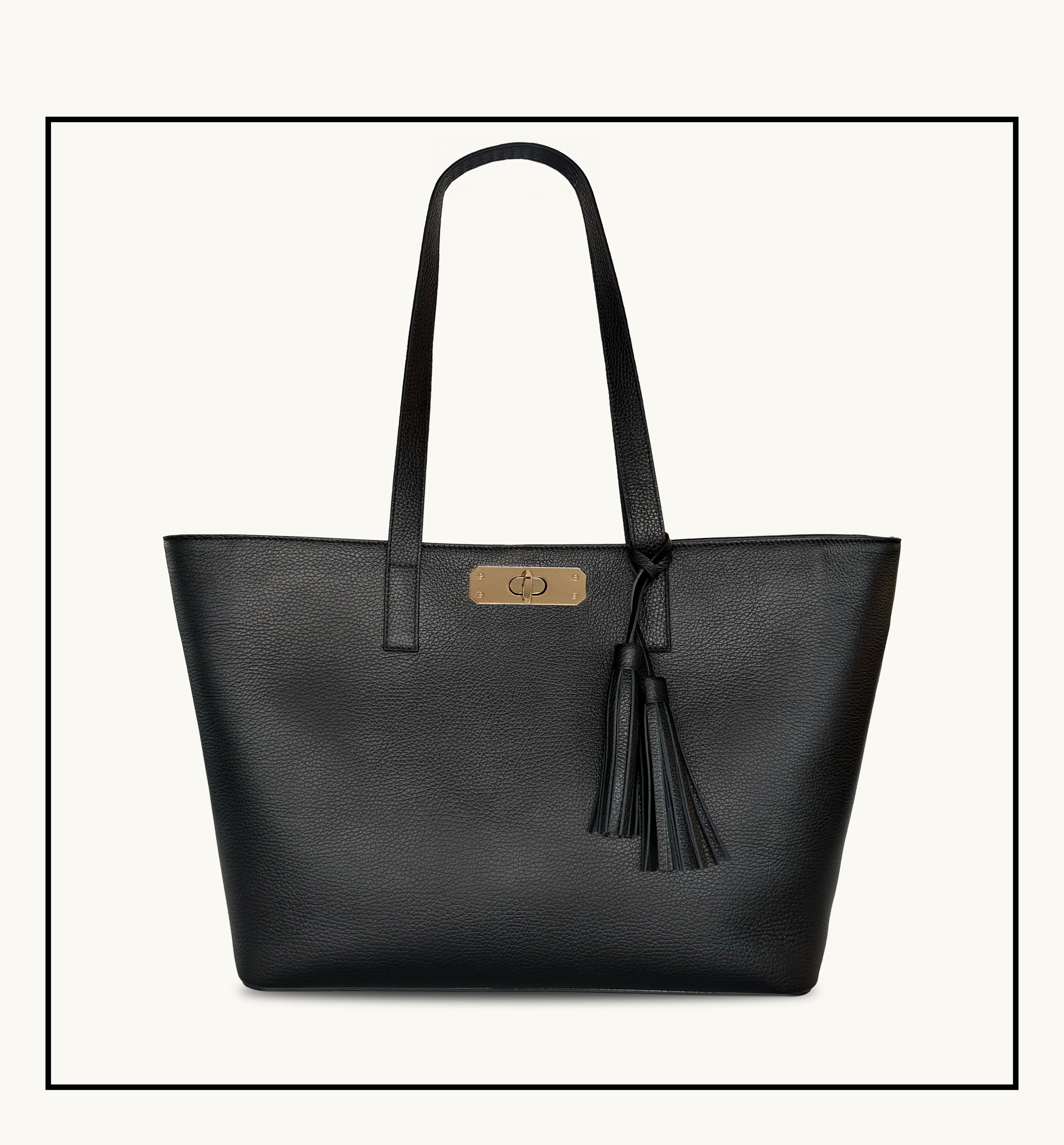 The Kate Black Leather Bag
