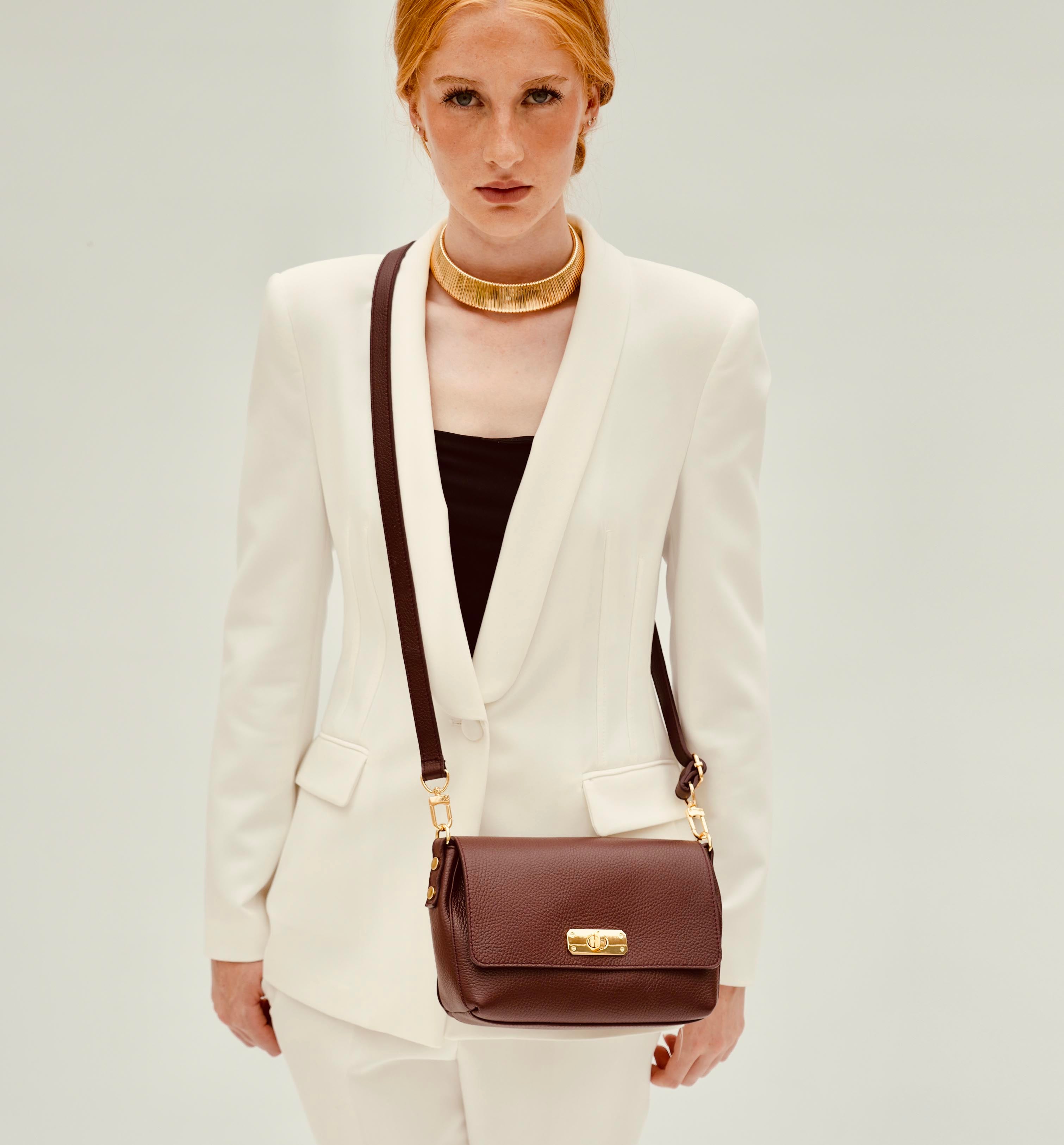 The Maisie Midi Port Leather Bag