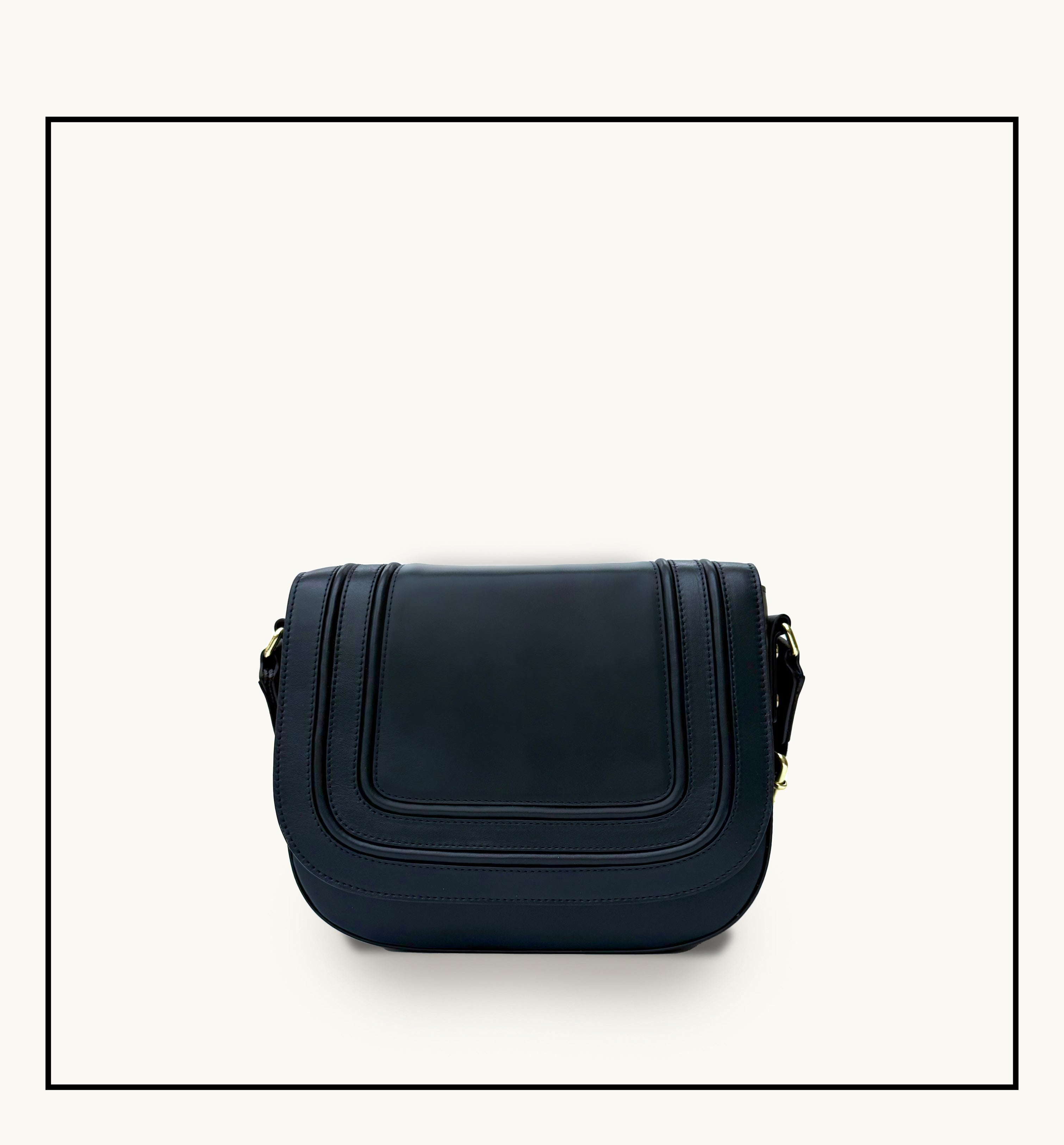 The Mimi Maxi Navy Leather Bag