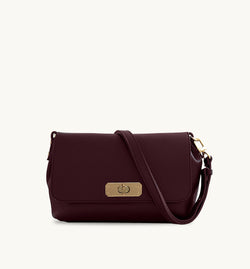 The Maisie Maxi Burgundy Leather Bag