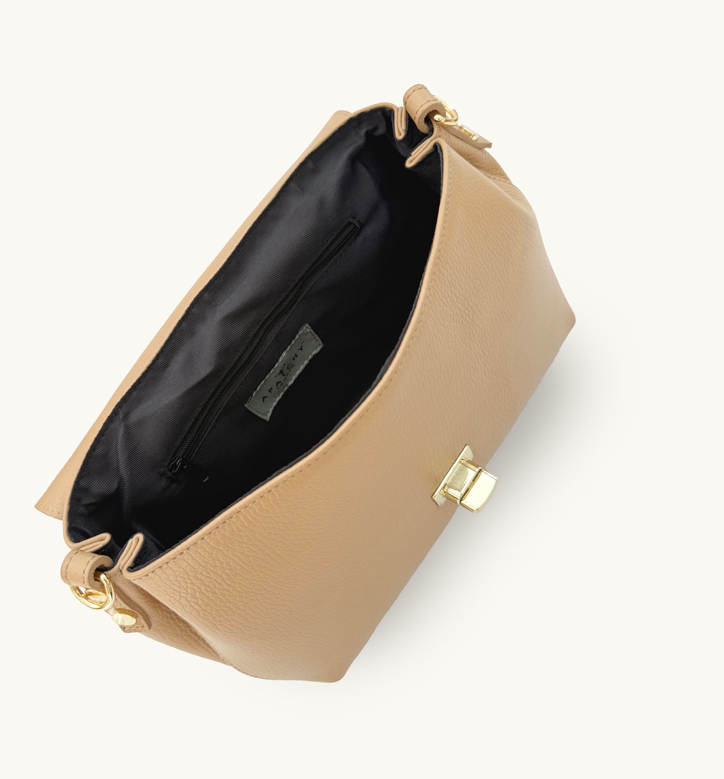 The Maisie Maxi Sand Leather Bag