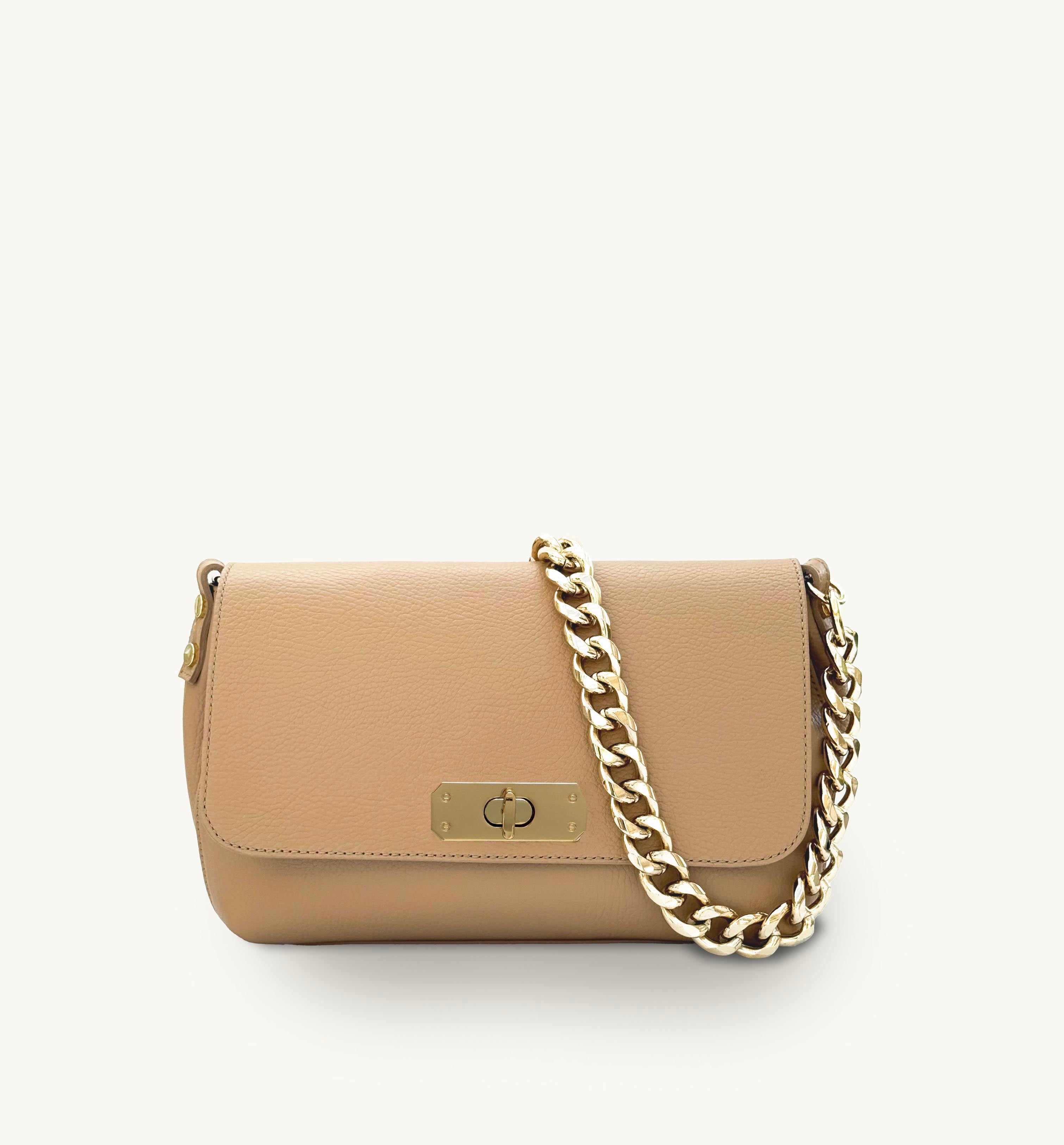 The Maisie Maxi Sand Leather Bag