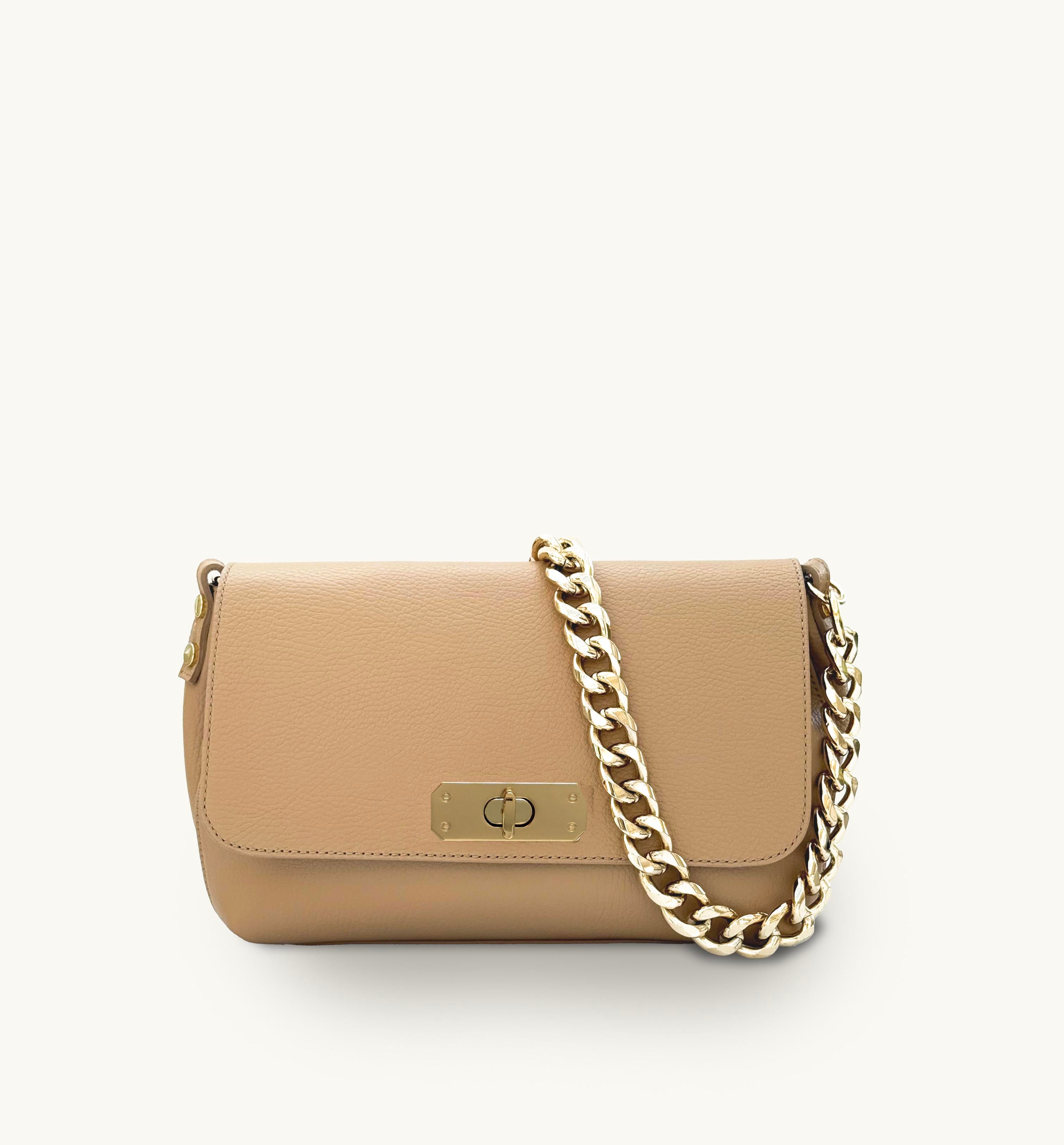 The Maisie Maxi Sand Leather Bag