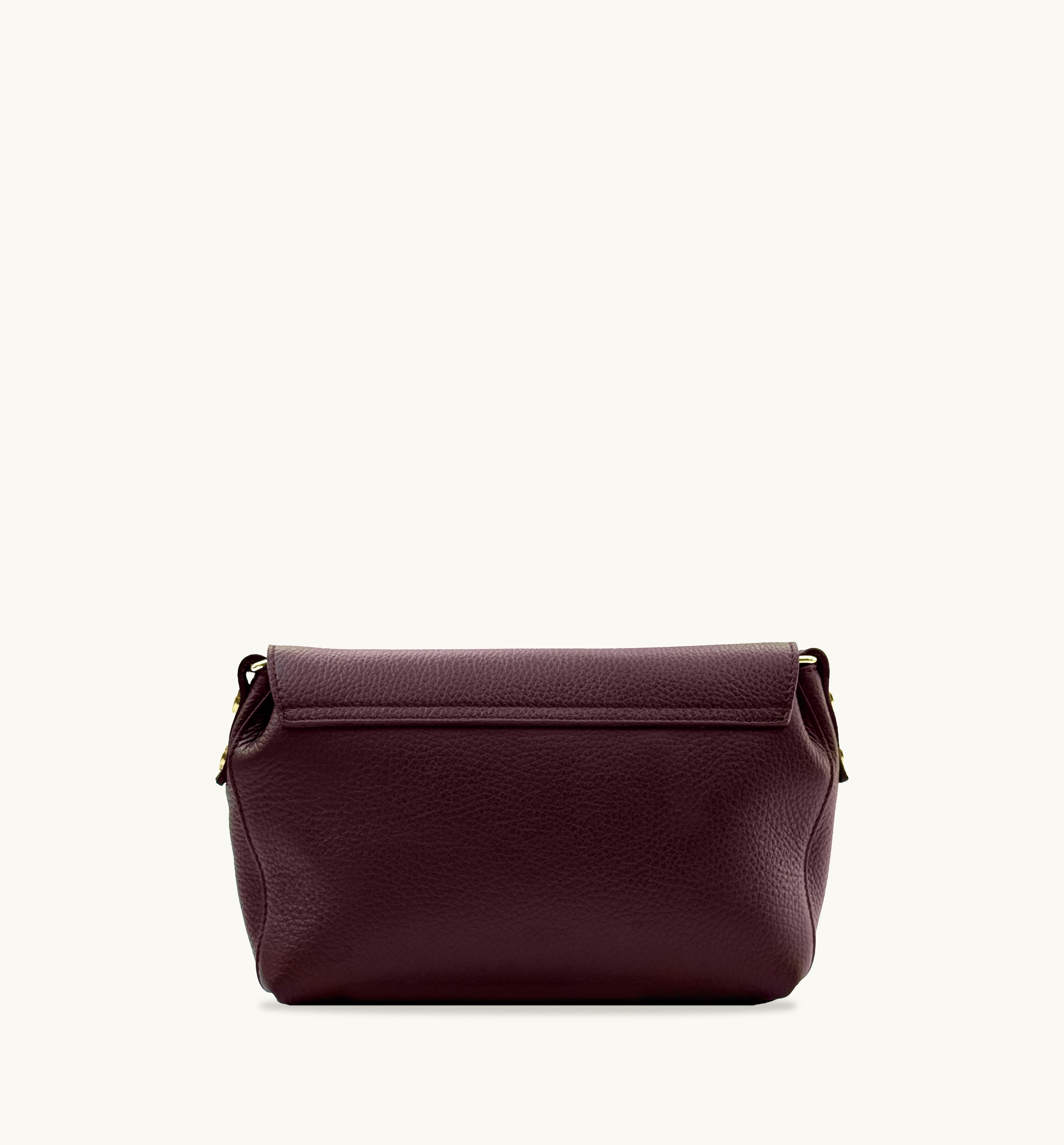 The Maisie Midi Burgundy Leather Bag