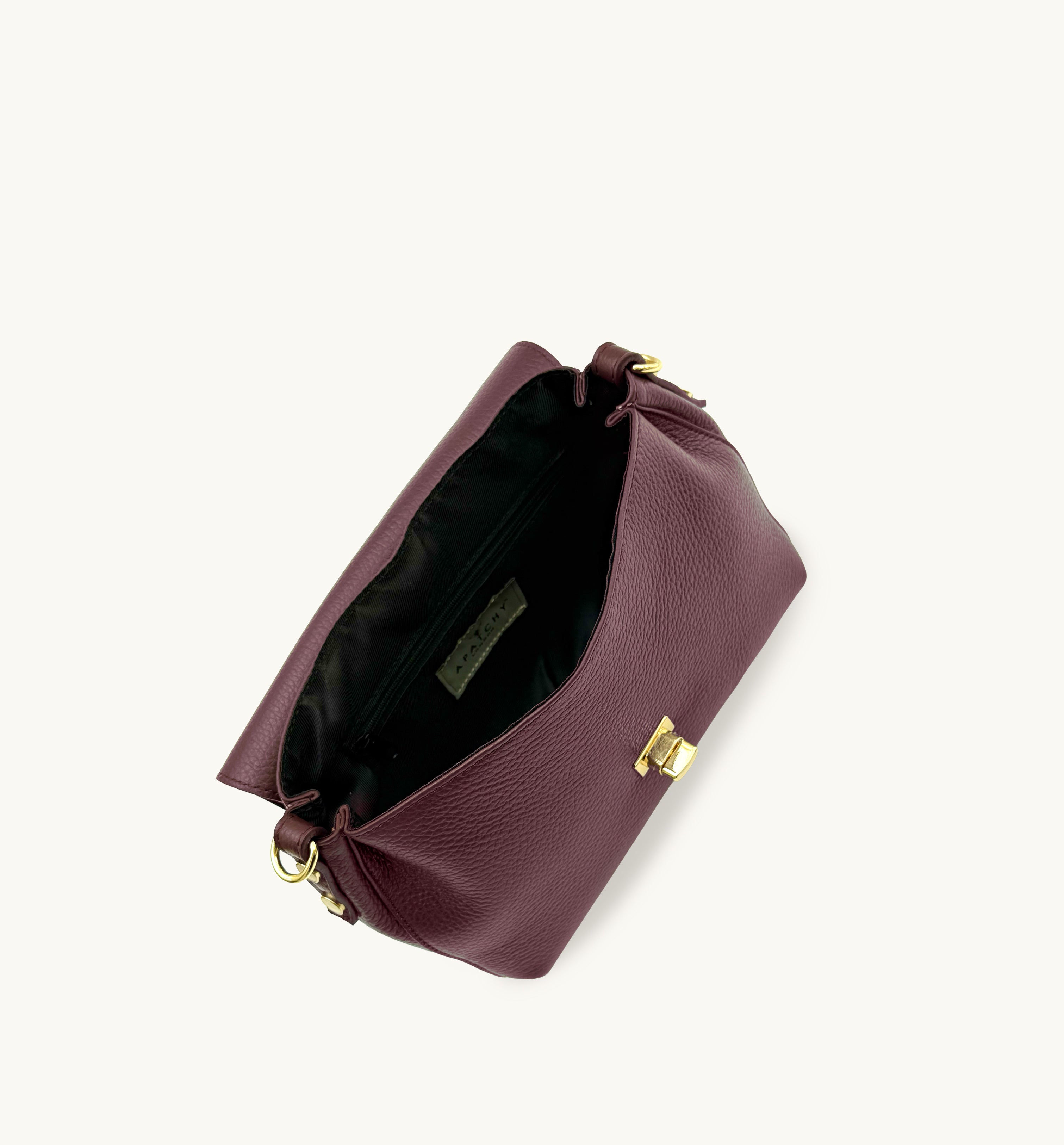 The Maisie Midi Burgundy Leather Bag
