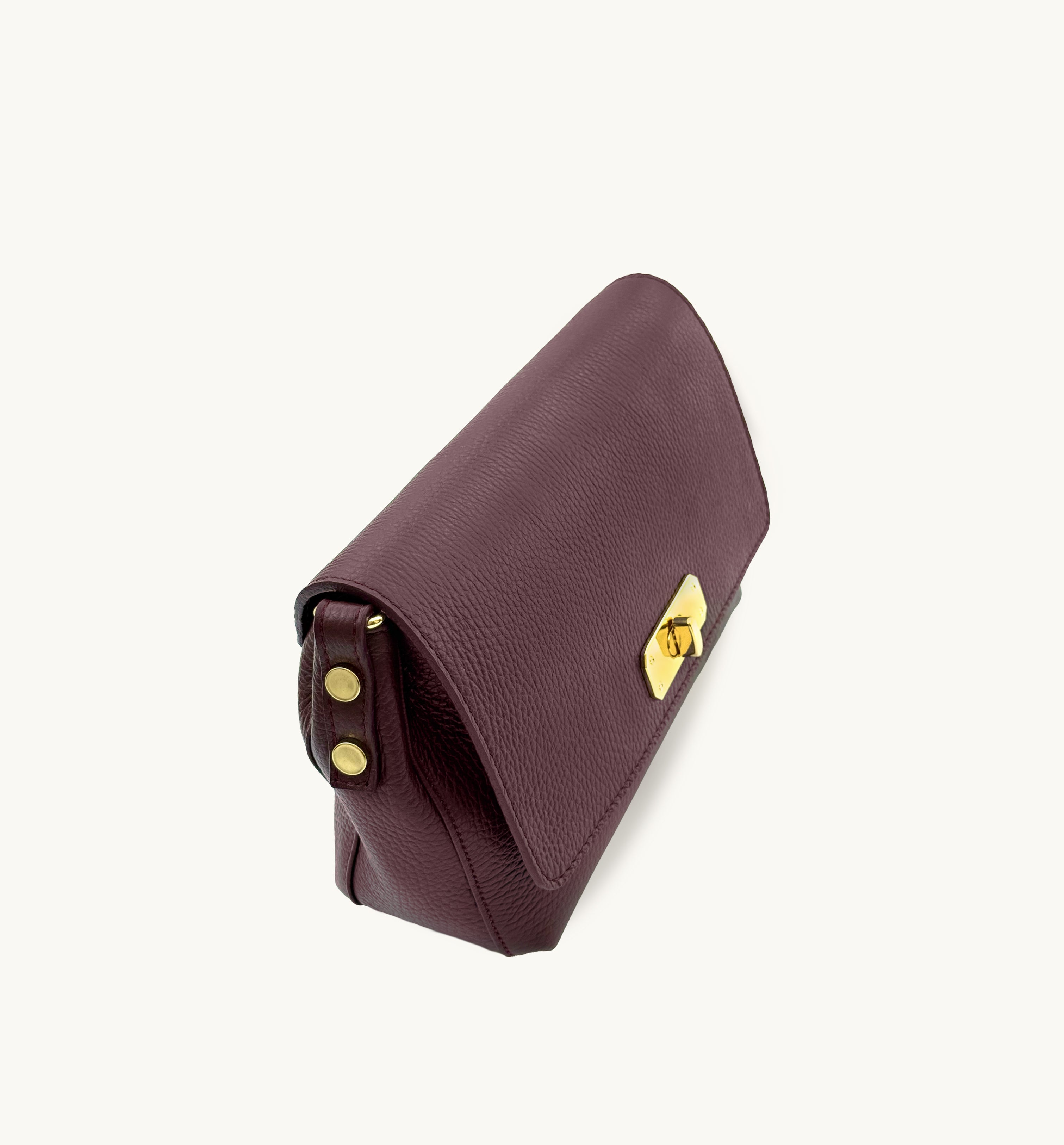 The Maisie Midi Burgundy Leather Bag