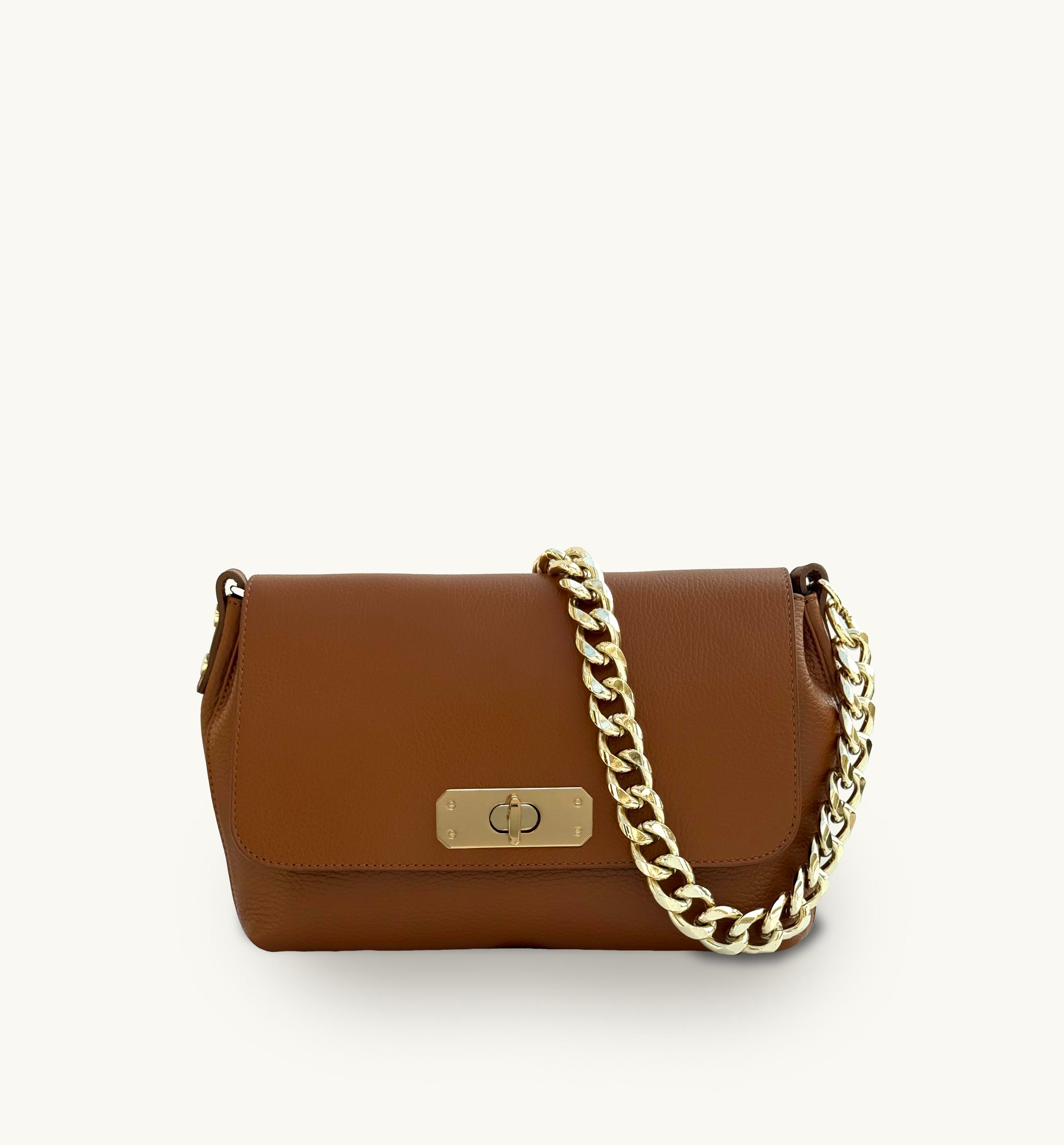 The Maisie Maxi Tan Leather Bag