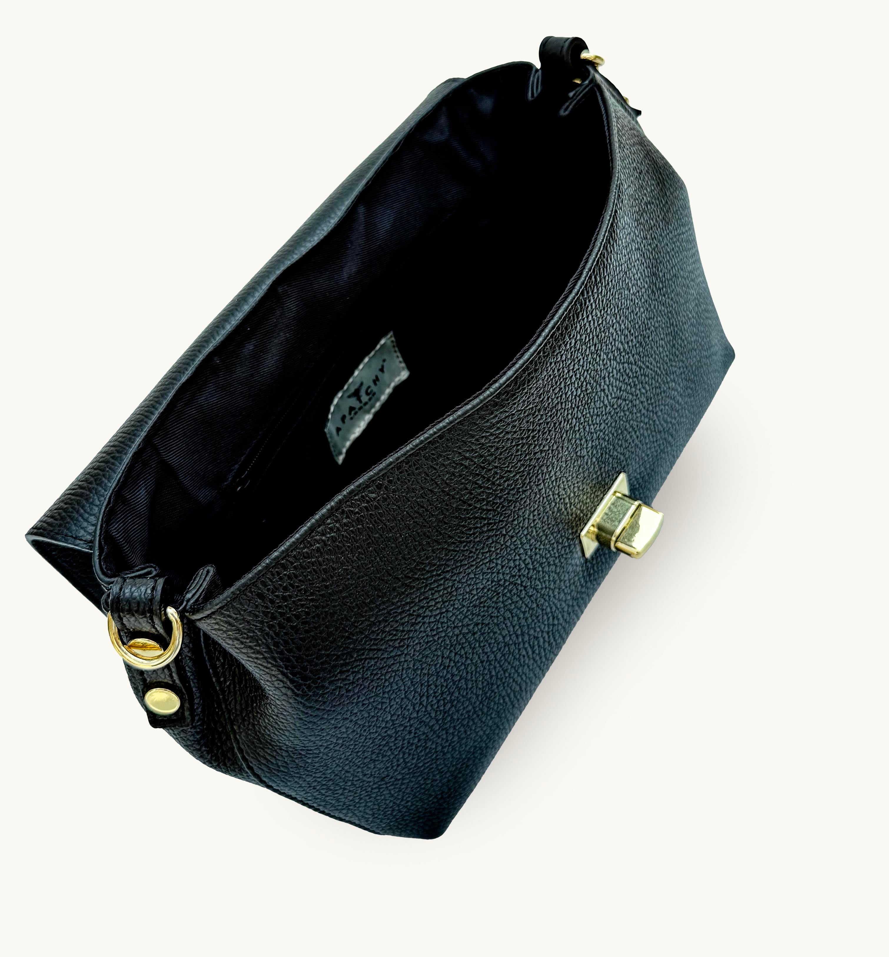 The Maisie Maxi Black Leather Bag
