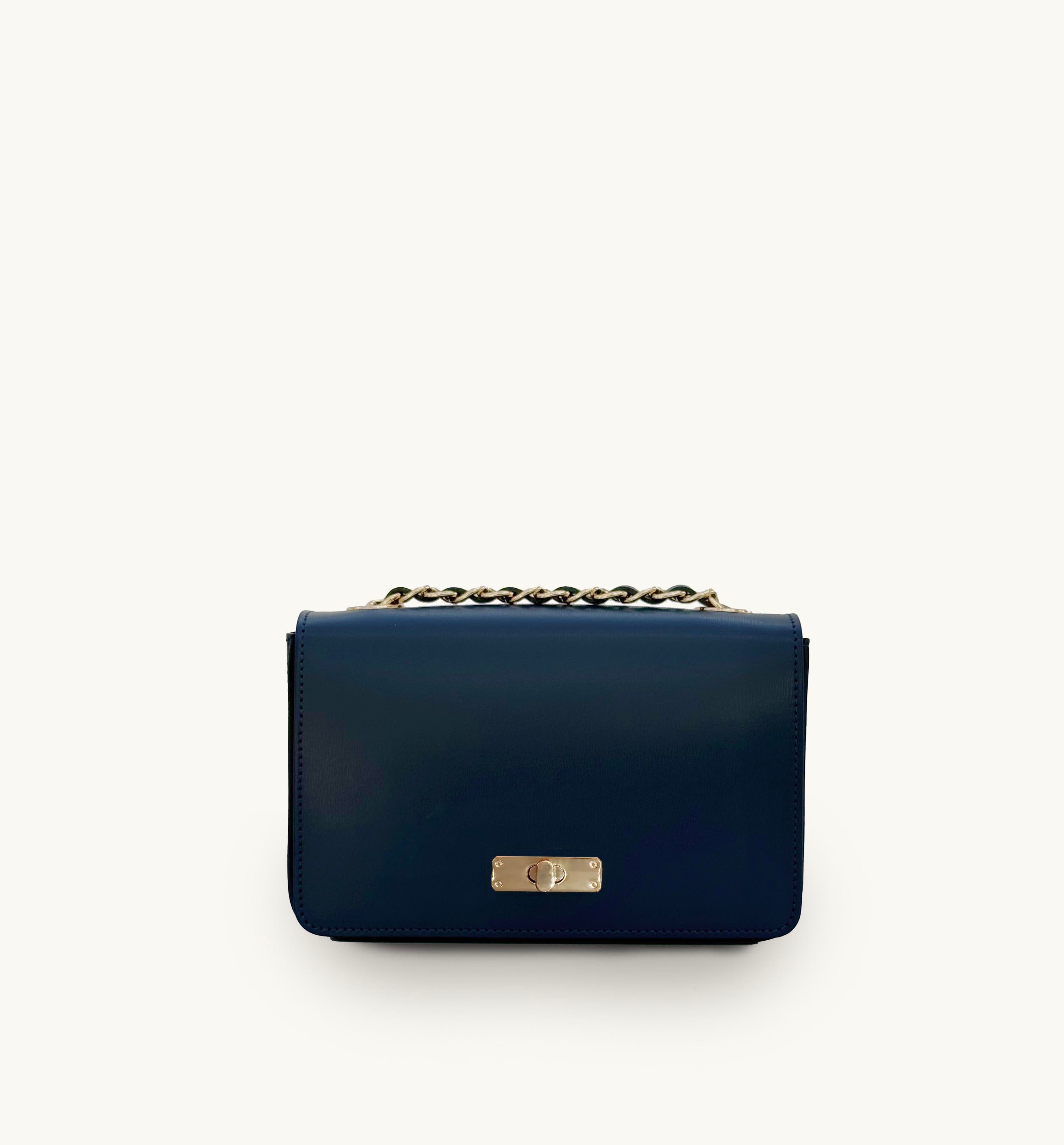 The Grace Navy Leather Bag
