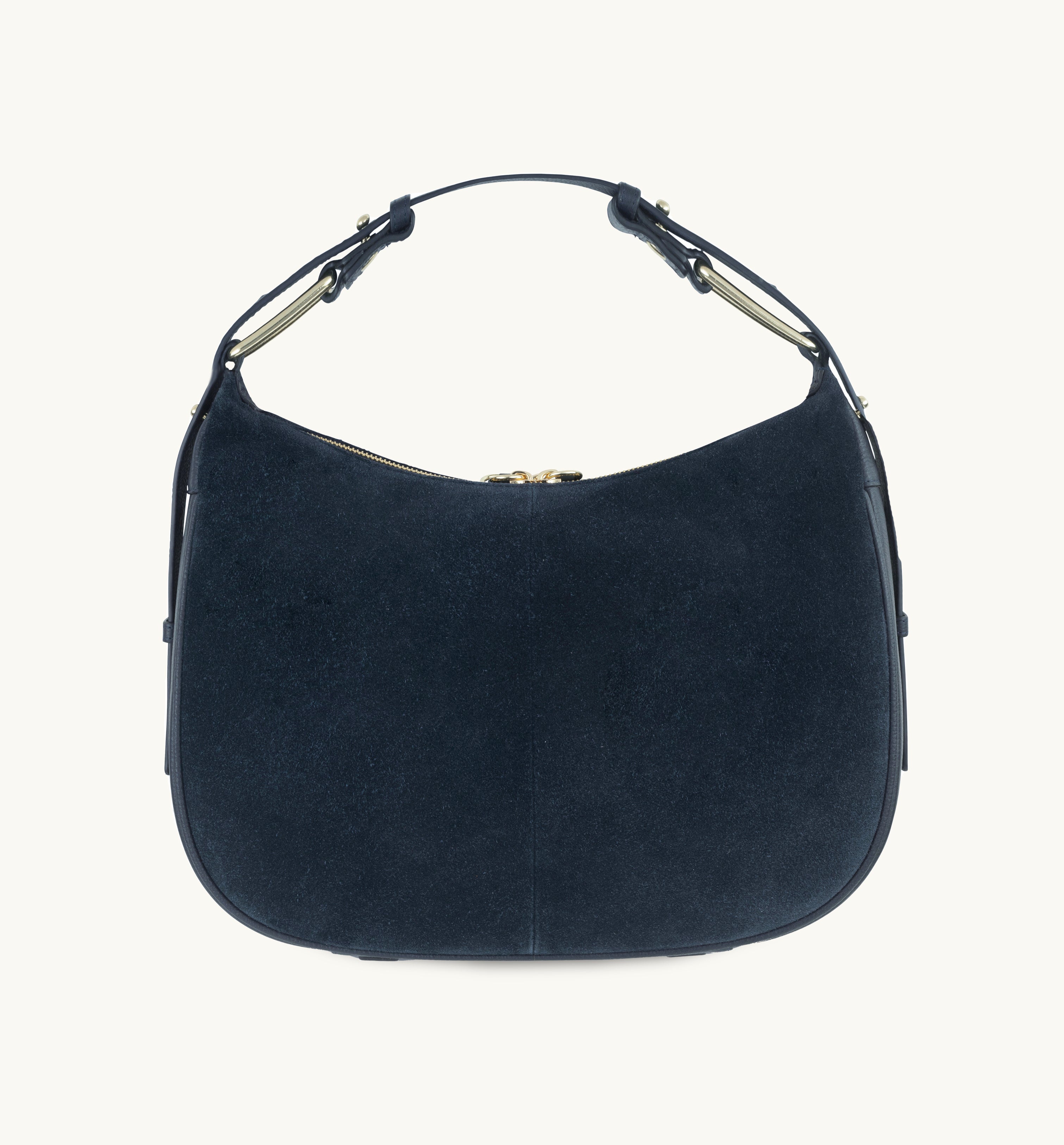 The Charlie Navy Suede Bag