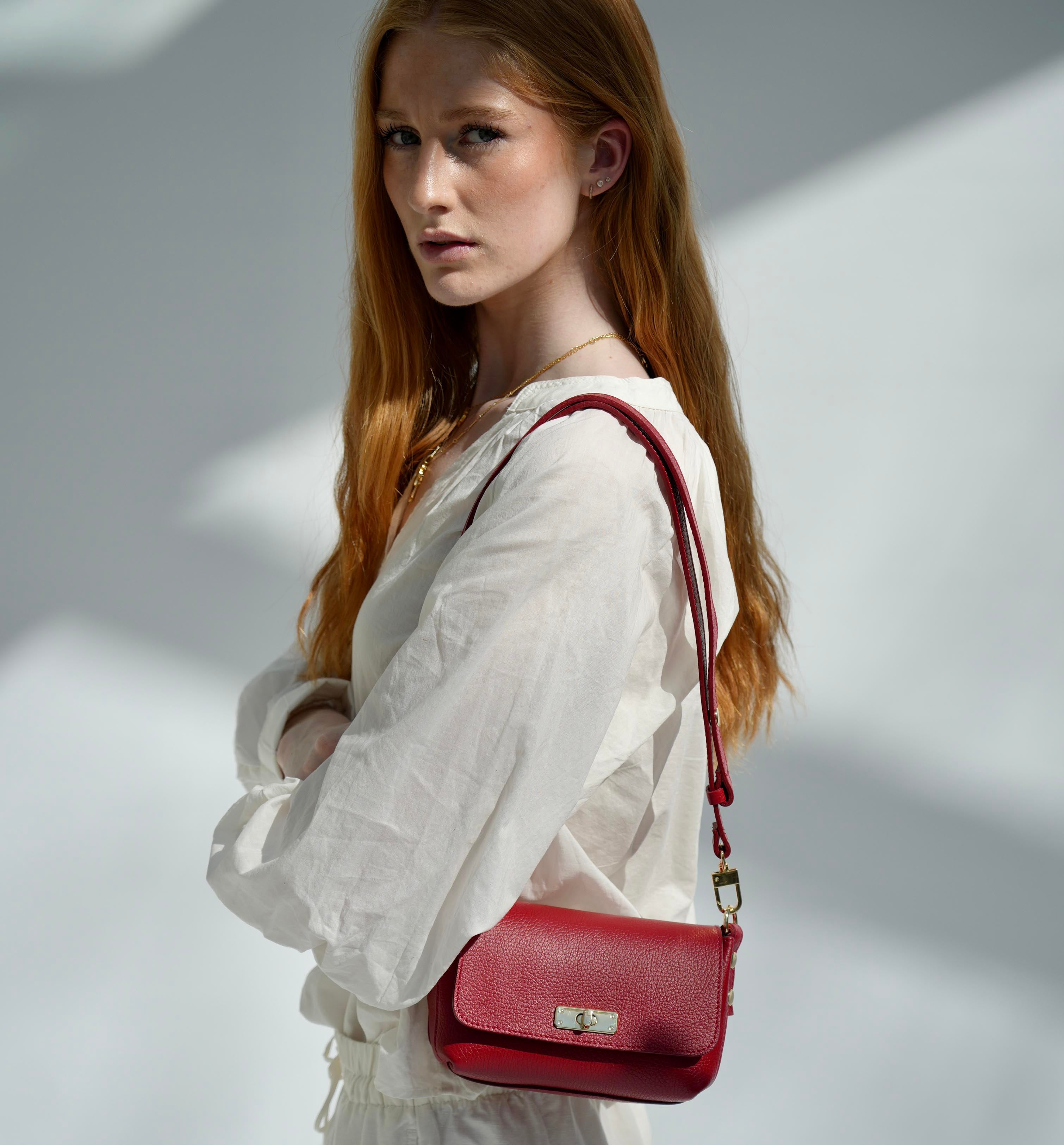 The Maisie Red Leather Bag
