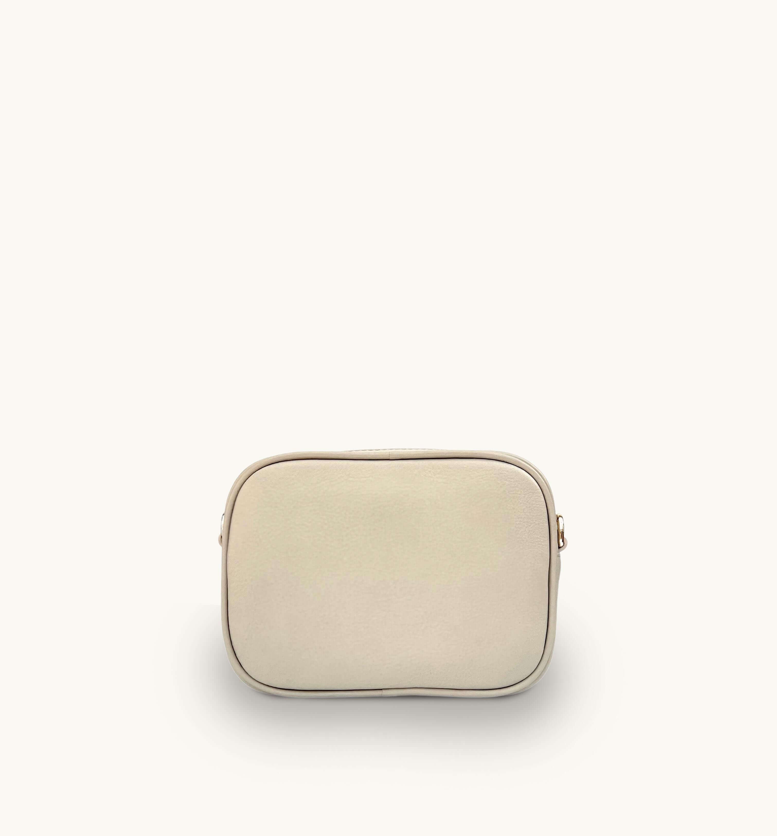 The Penelope Stone Woven Leather Camera Bag