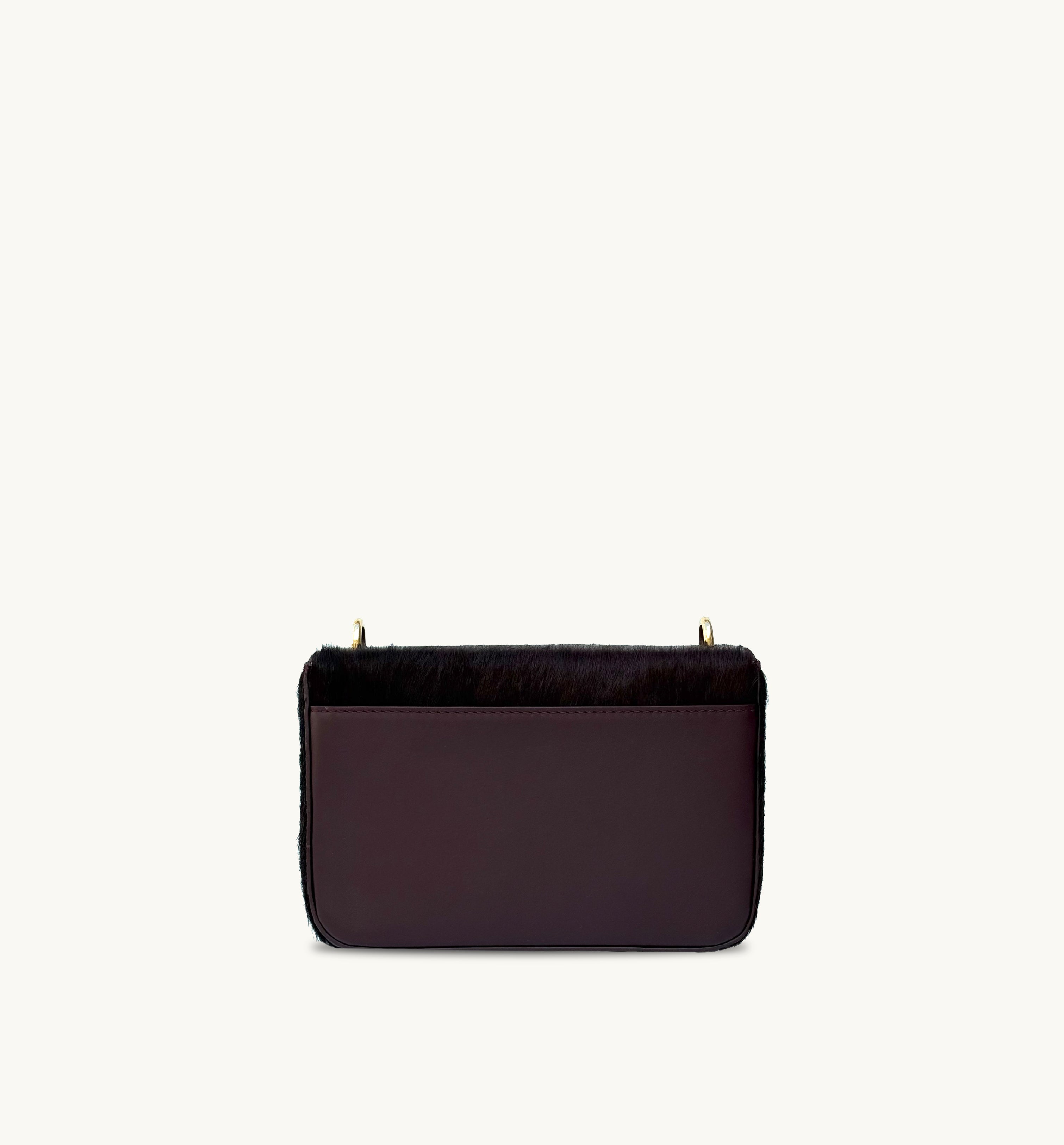 The Tilly Burgundy Hair-On Leather Bag