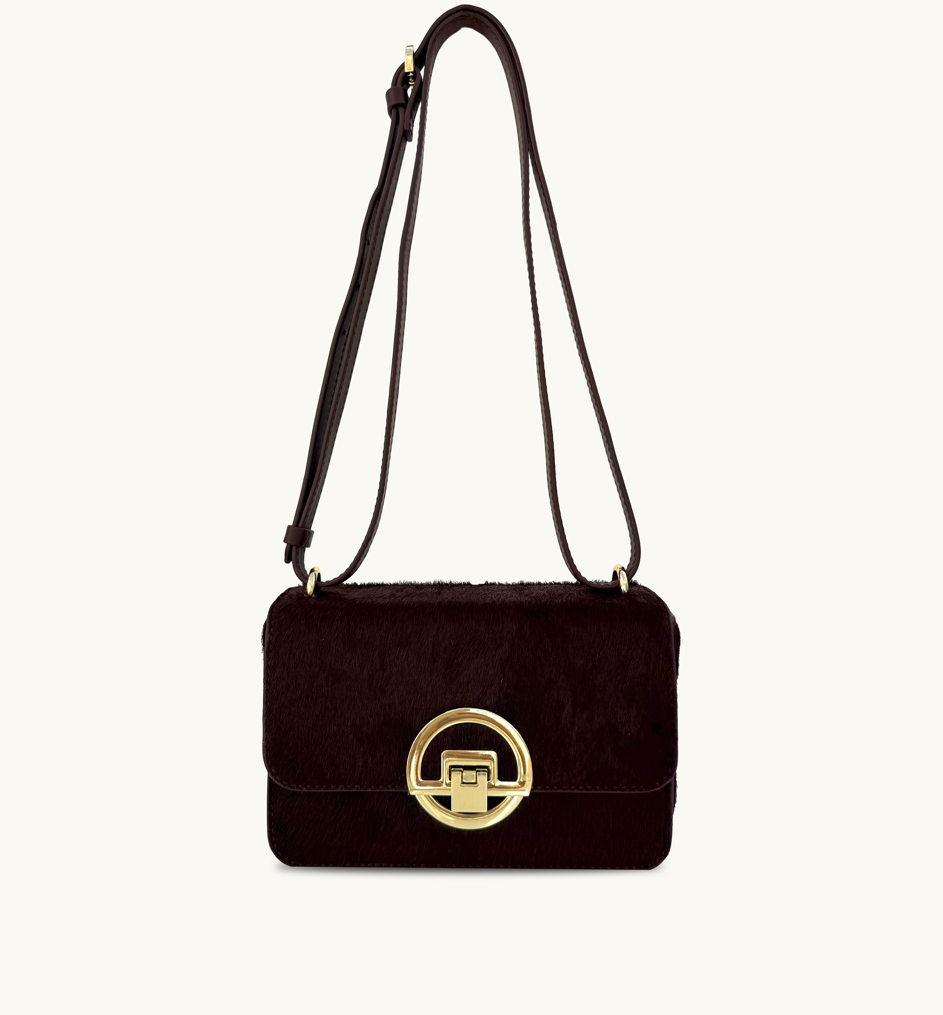 The Tilly Burgundy Hair-On Leather Bag