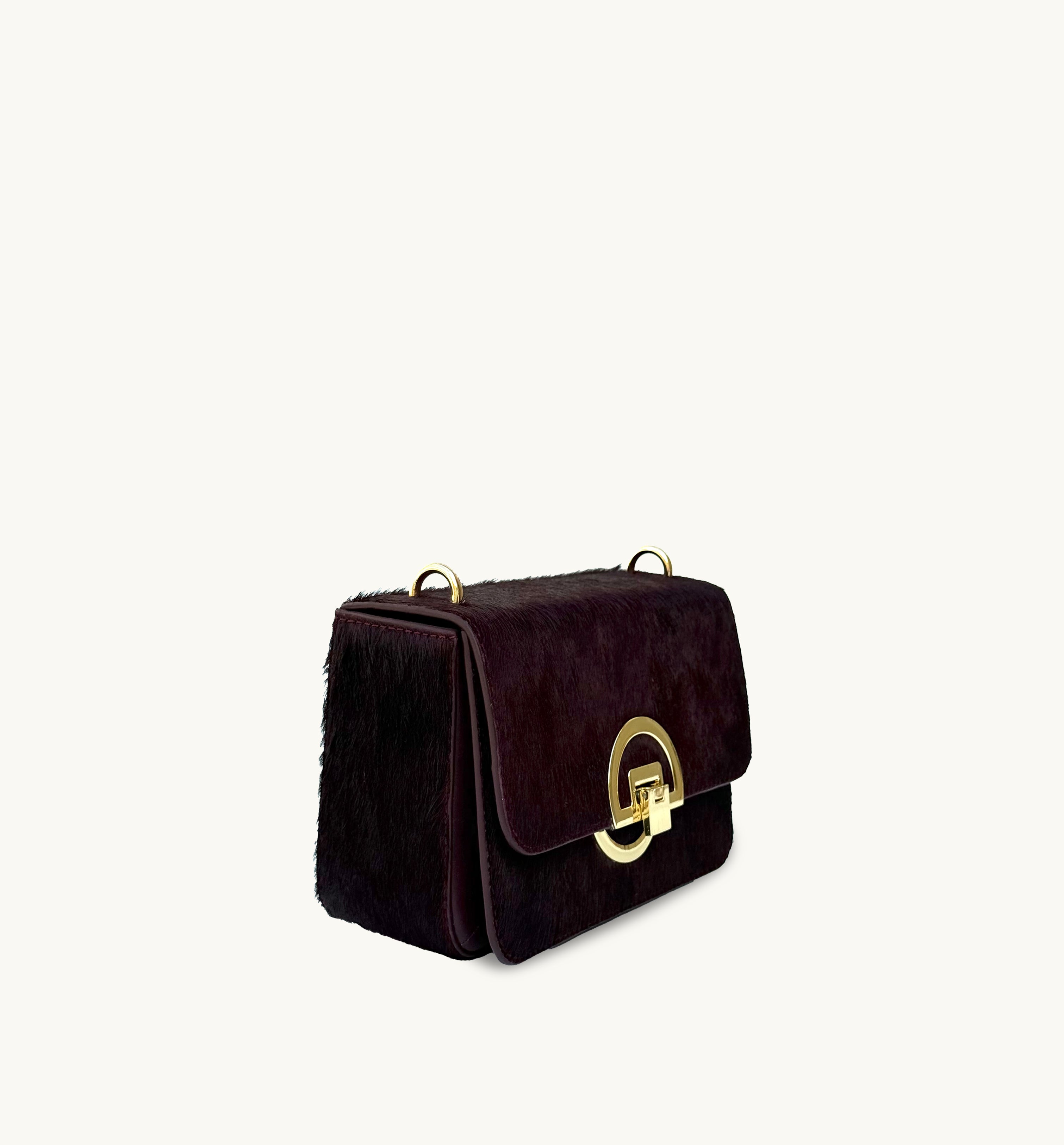The Tilly Burgundy Hair-On Leather Bag