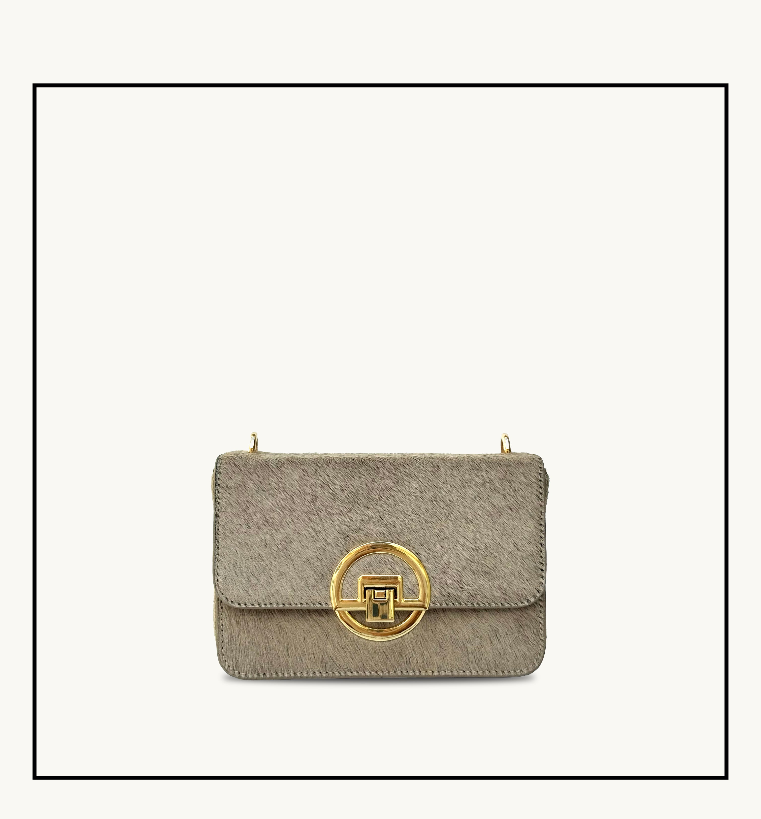 The Tilly Sand Hair-On Leather Bag