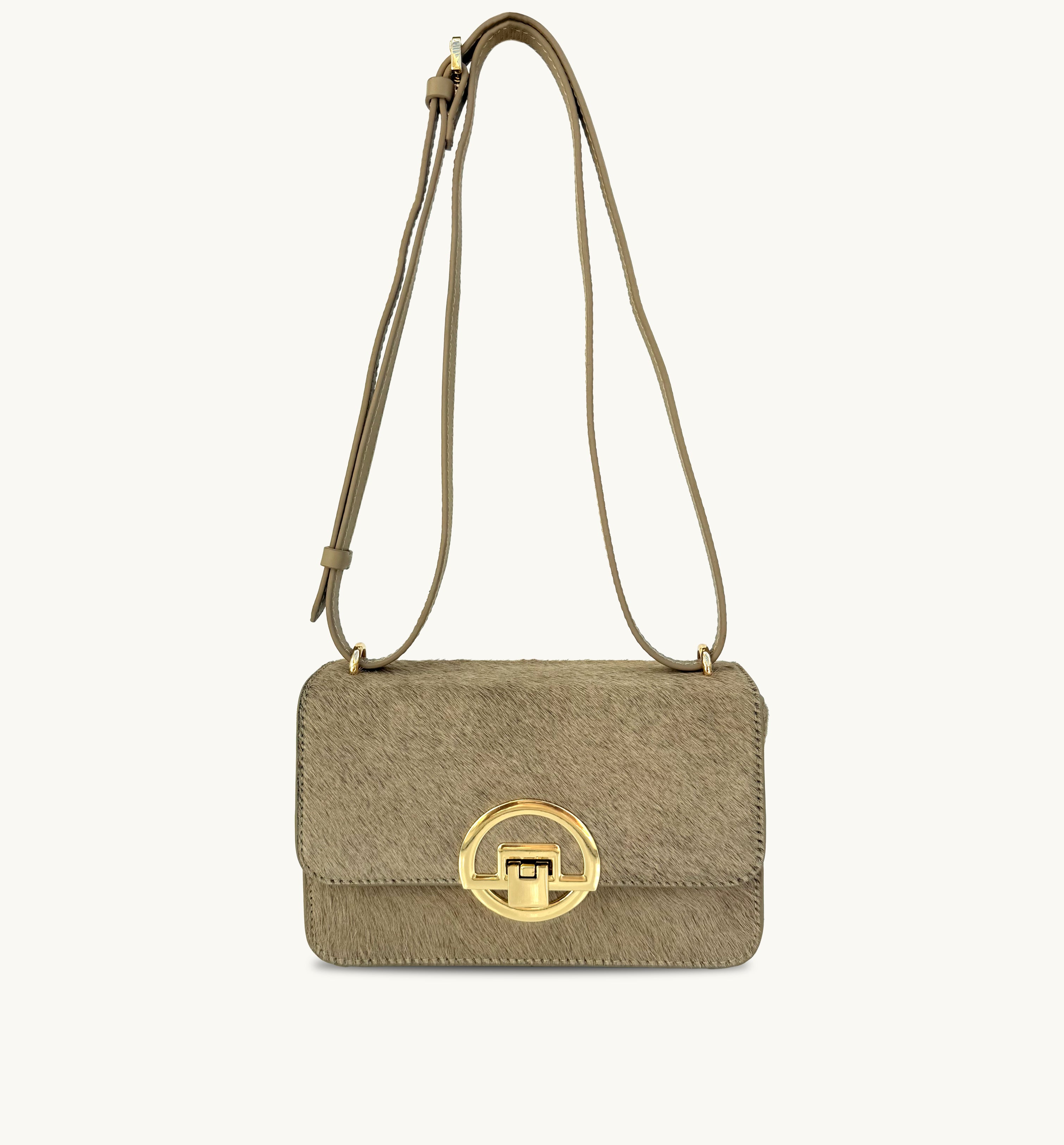 The Tilly Sand Hair-On Leather Bag