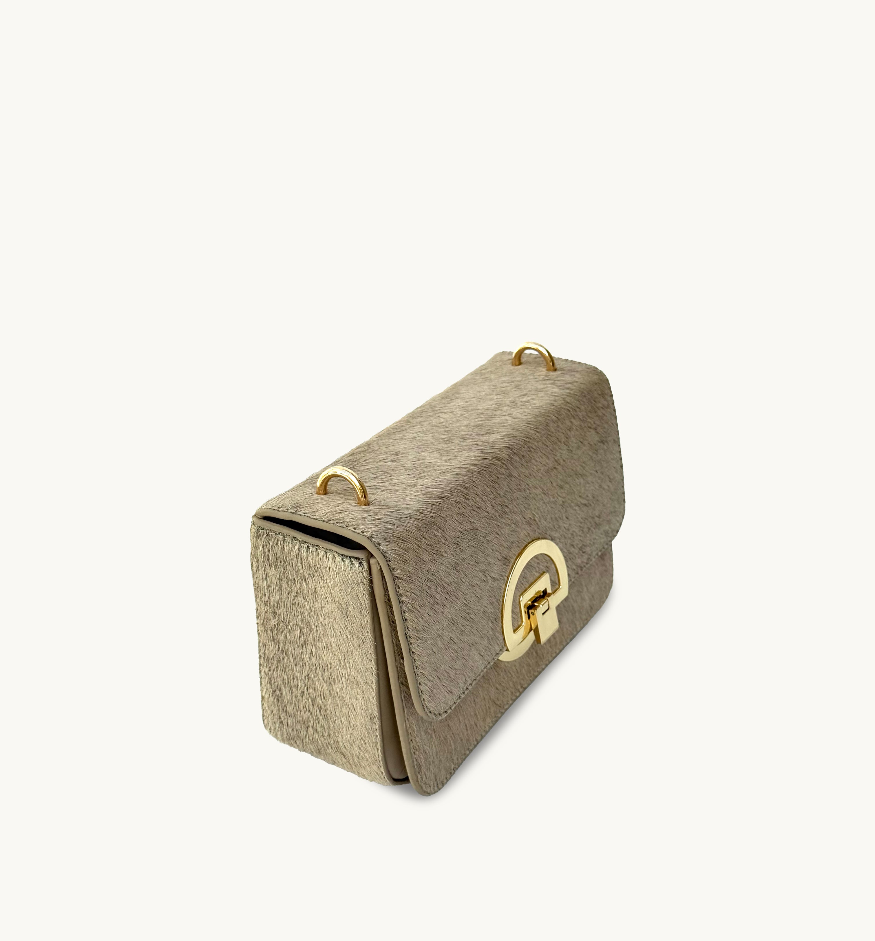 The Tilly Sand Hair-On Leather Bag