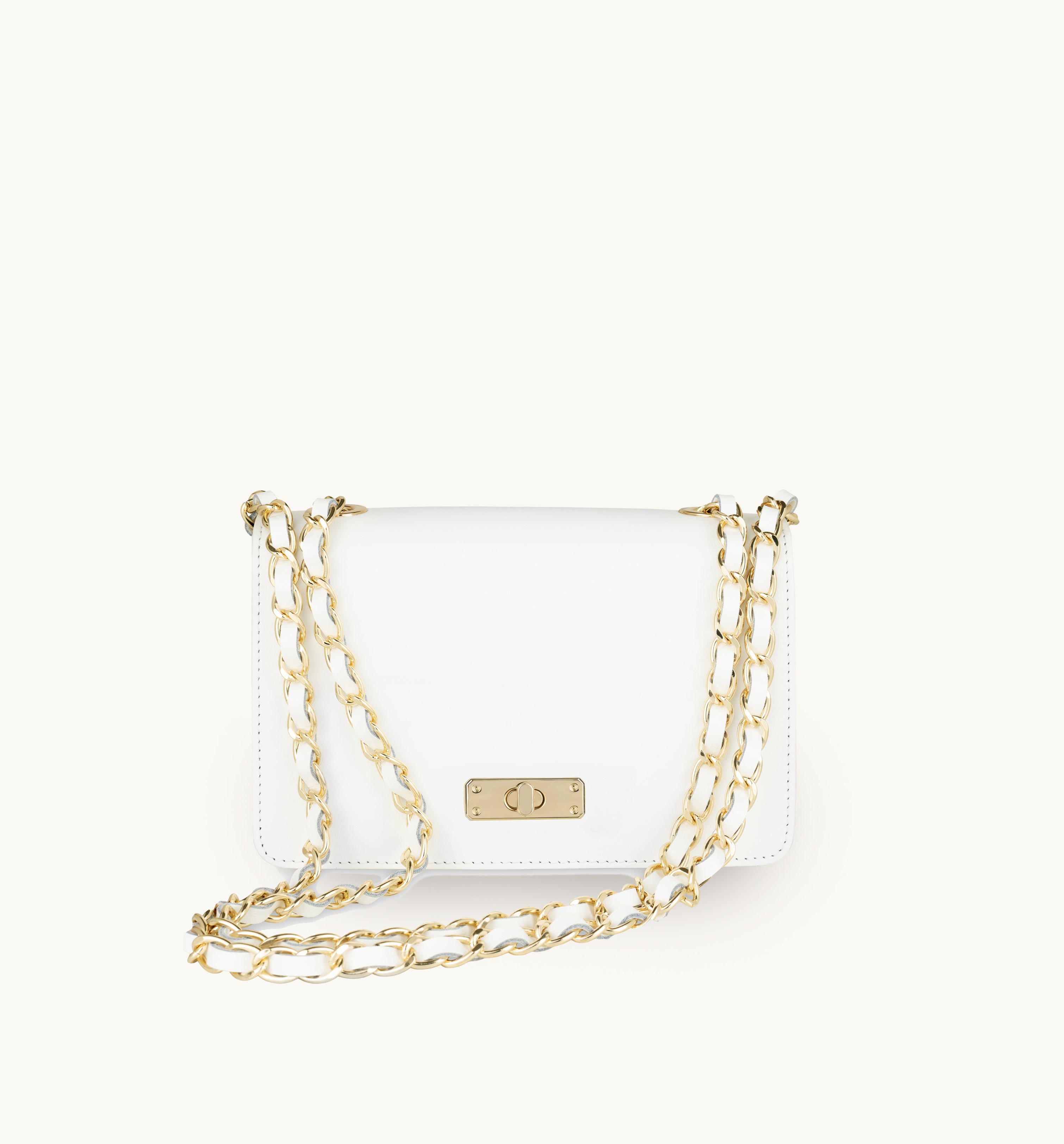 The Grace White Leather Bag