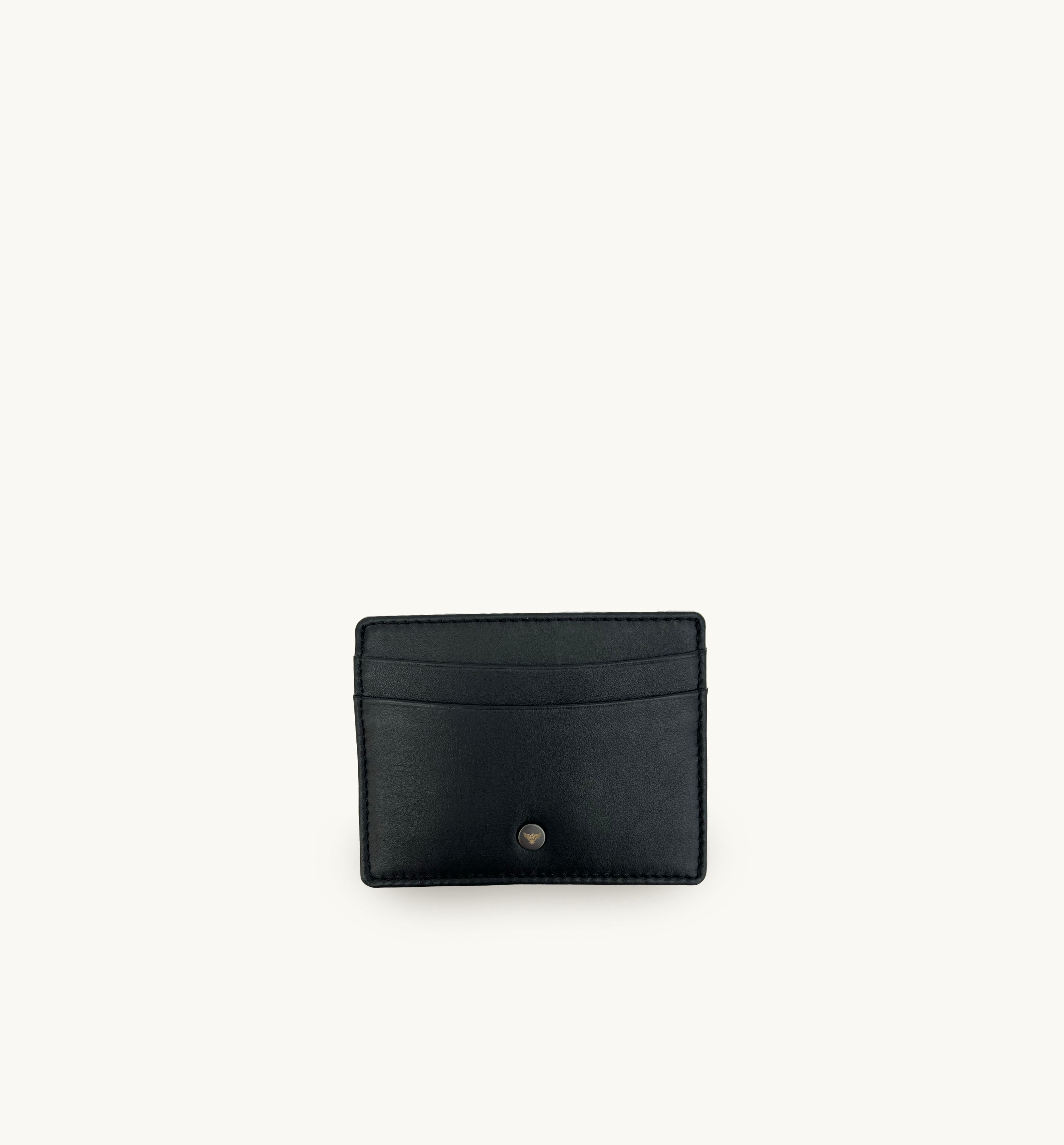 Black Leather AirTag and Cardholder Gift Set