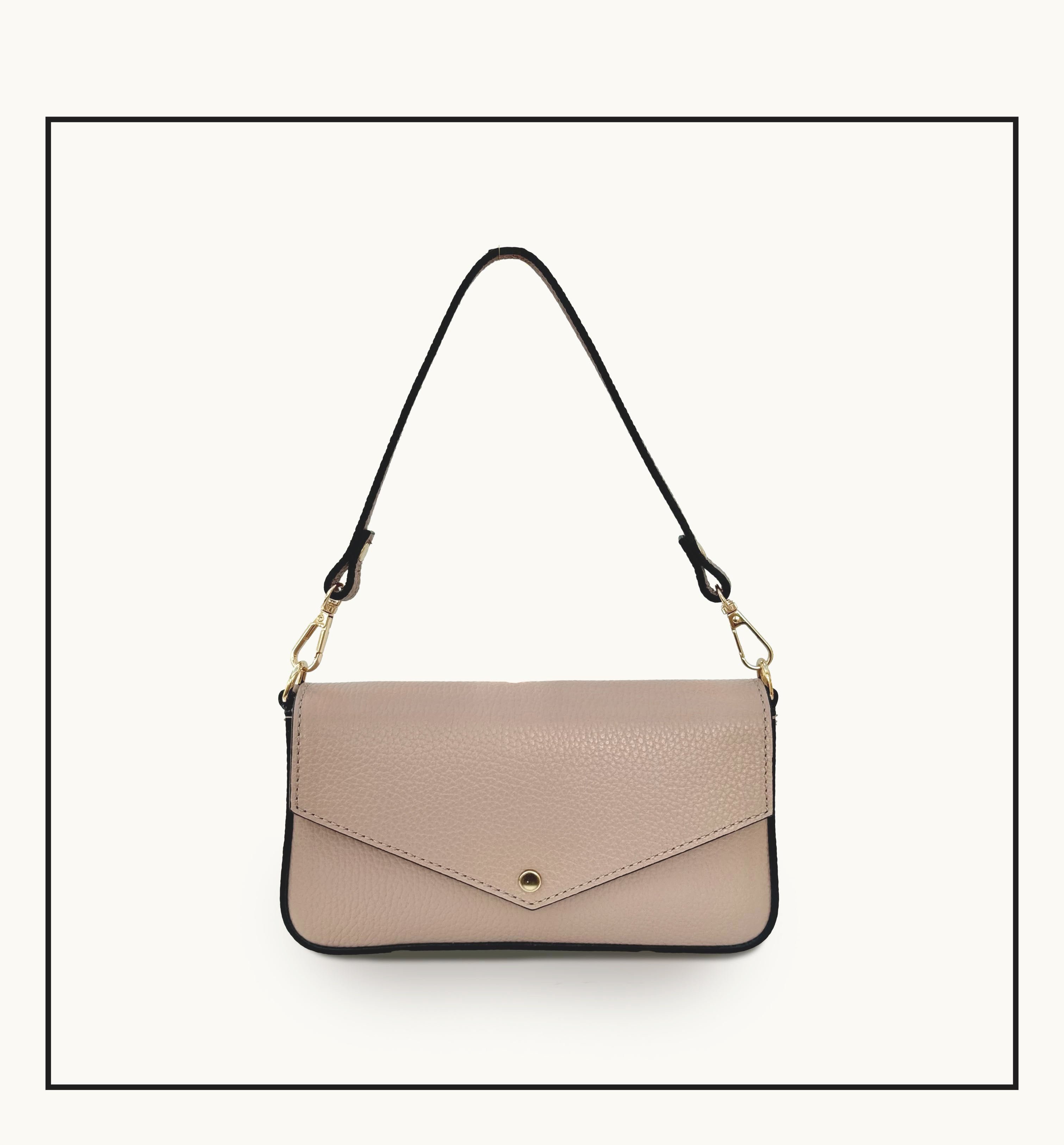 The Munro Blush Leather Shoulder Bag