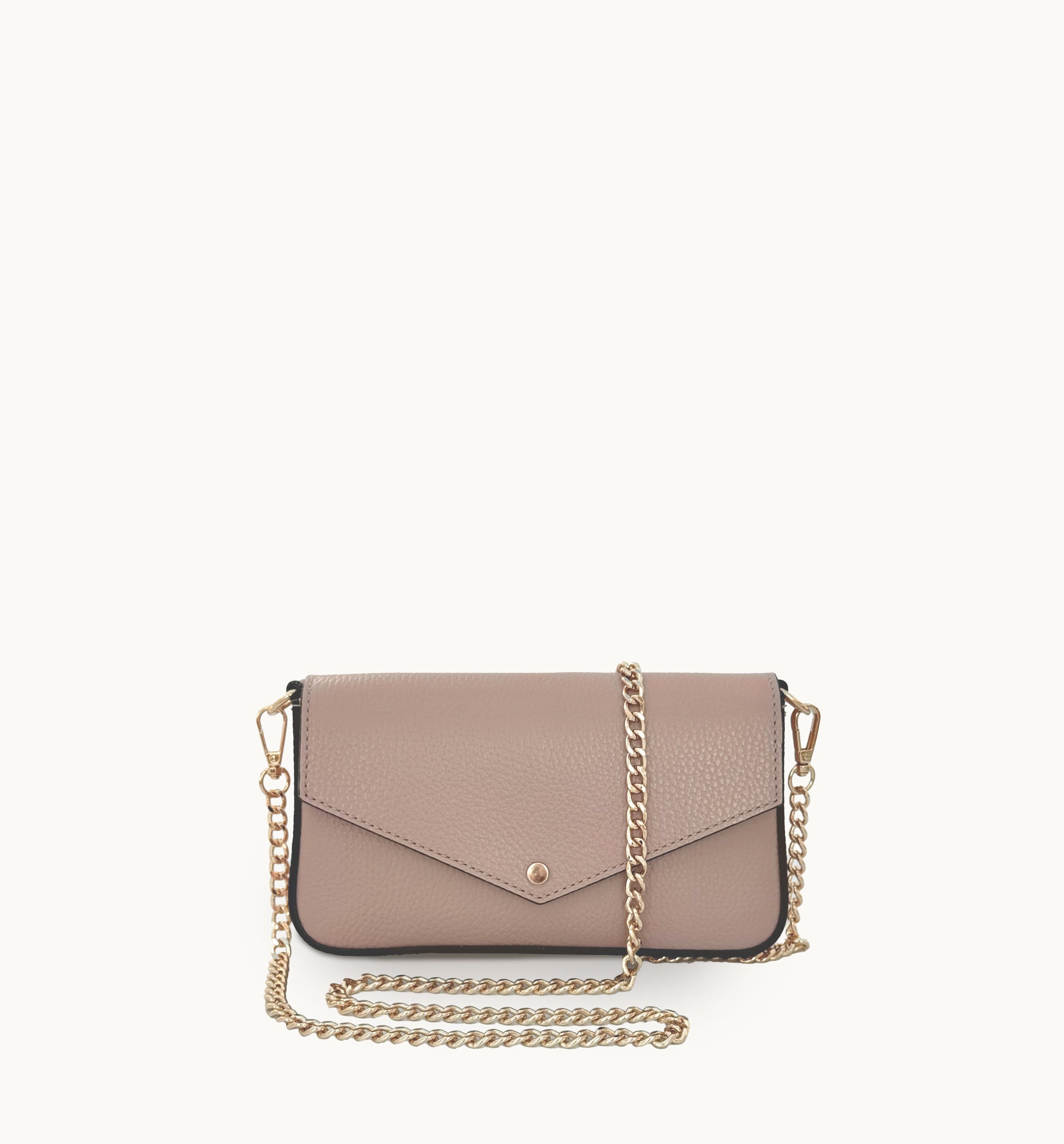 The Munro Blush Leather Shoulder Bag
