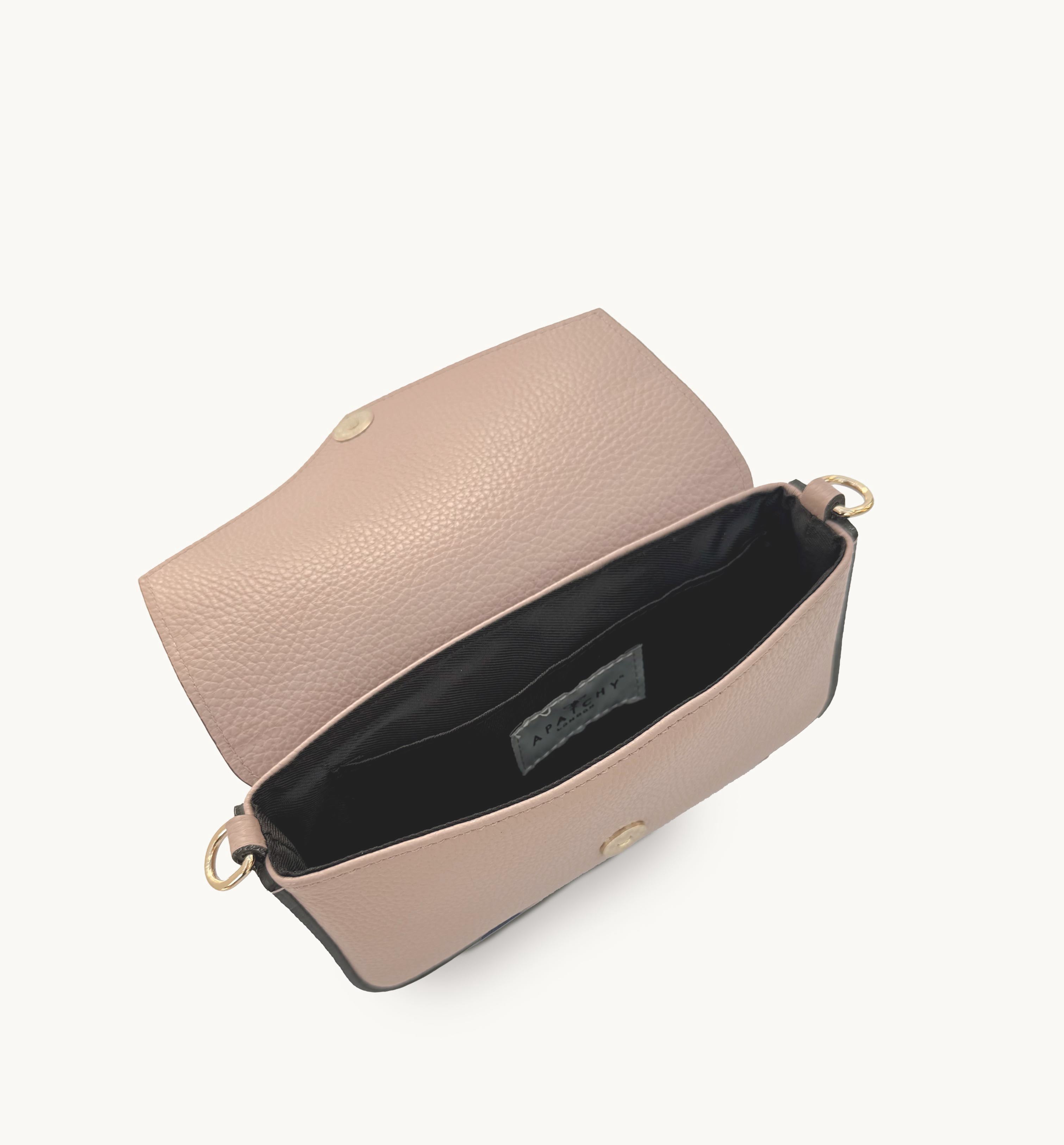 The Munro Blush Leather Shoulder Bag