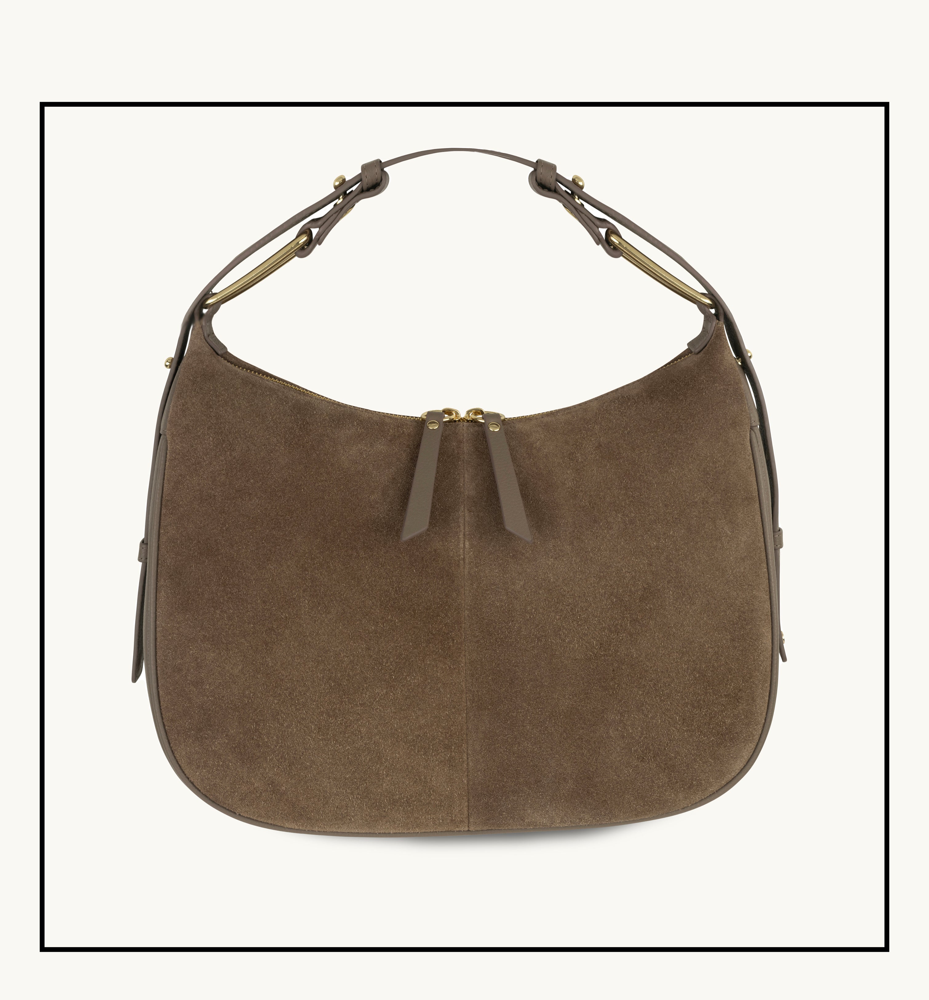 The Charlie Mushroom Suede Bag