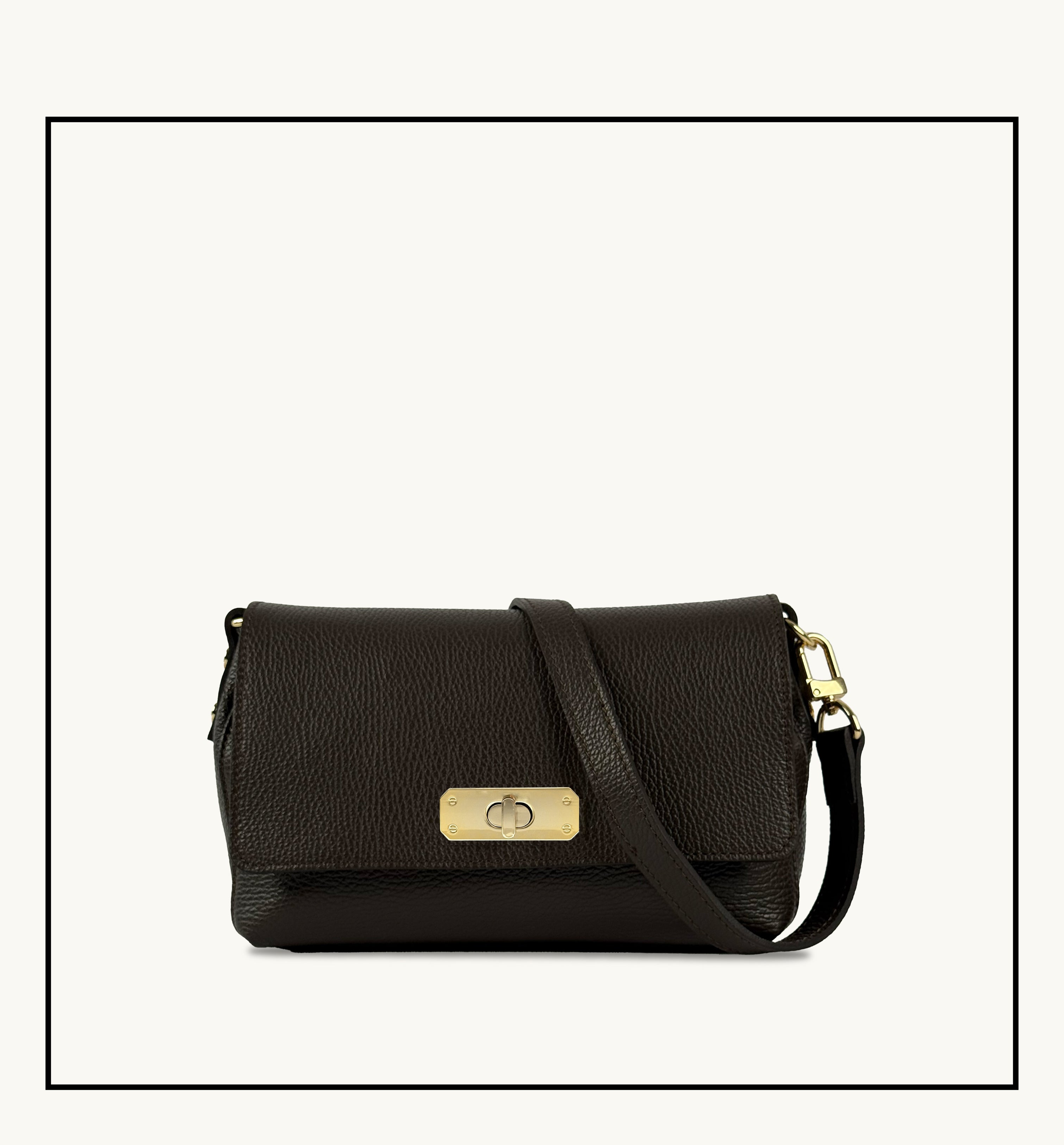 The Maisie Midi Chocolate Leather Bag