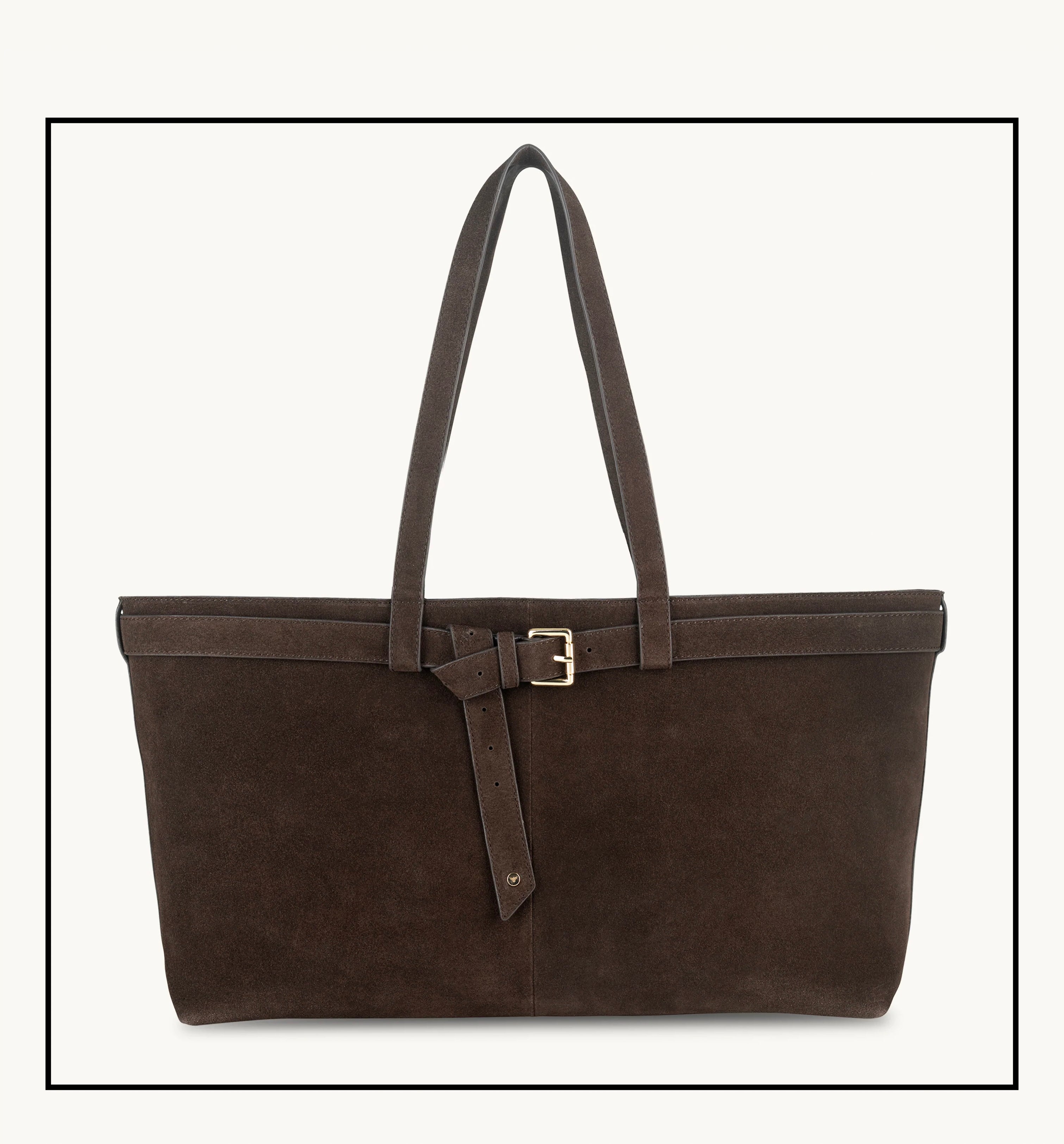 The Esme Chocolate Suede Bag
