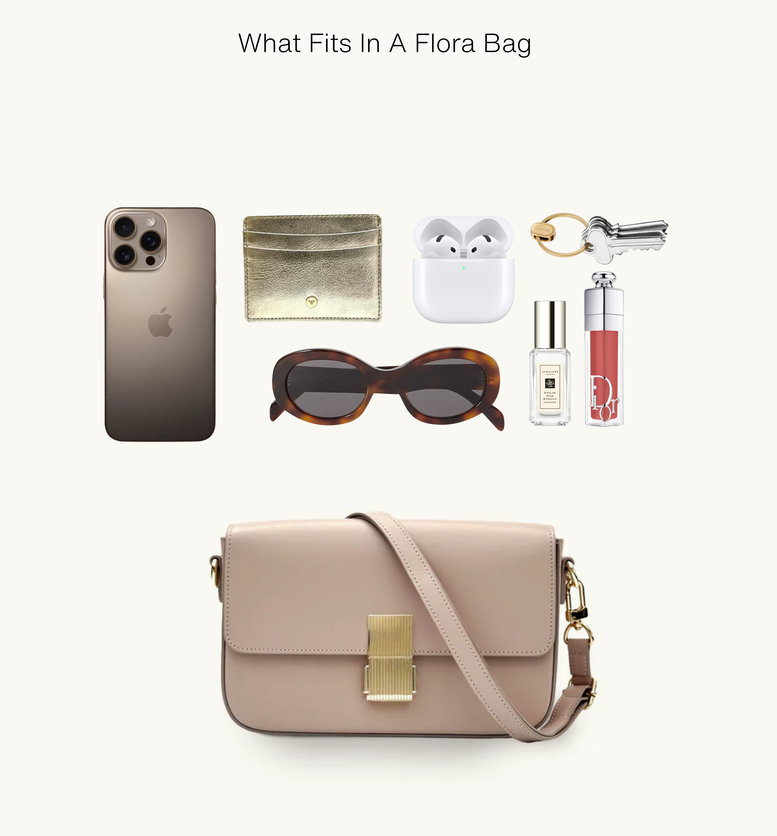 The Flora Blush Leather Bag